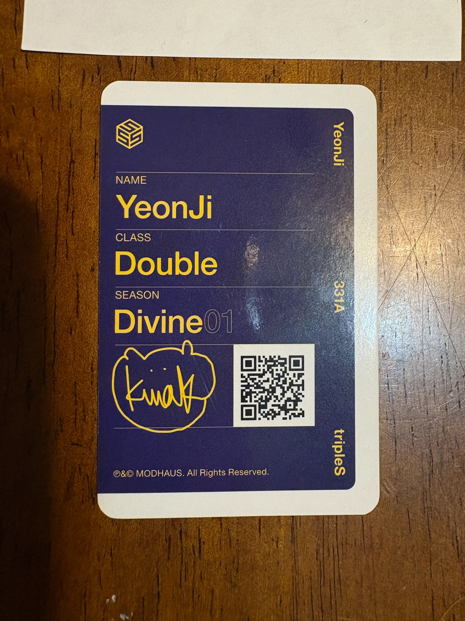tripleS Yeonji tripleS - Yeonji - Performante Album A version listing photo 2