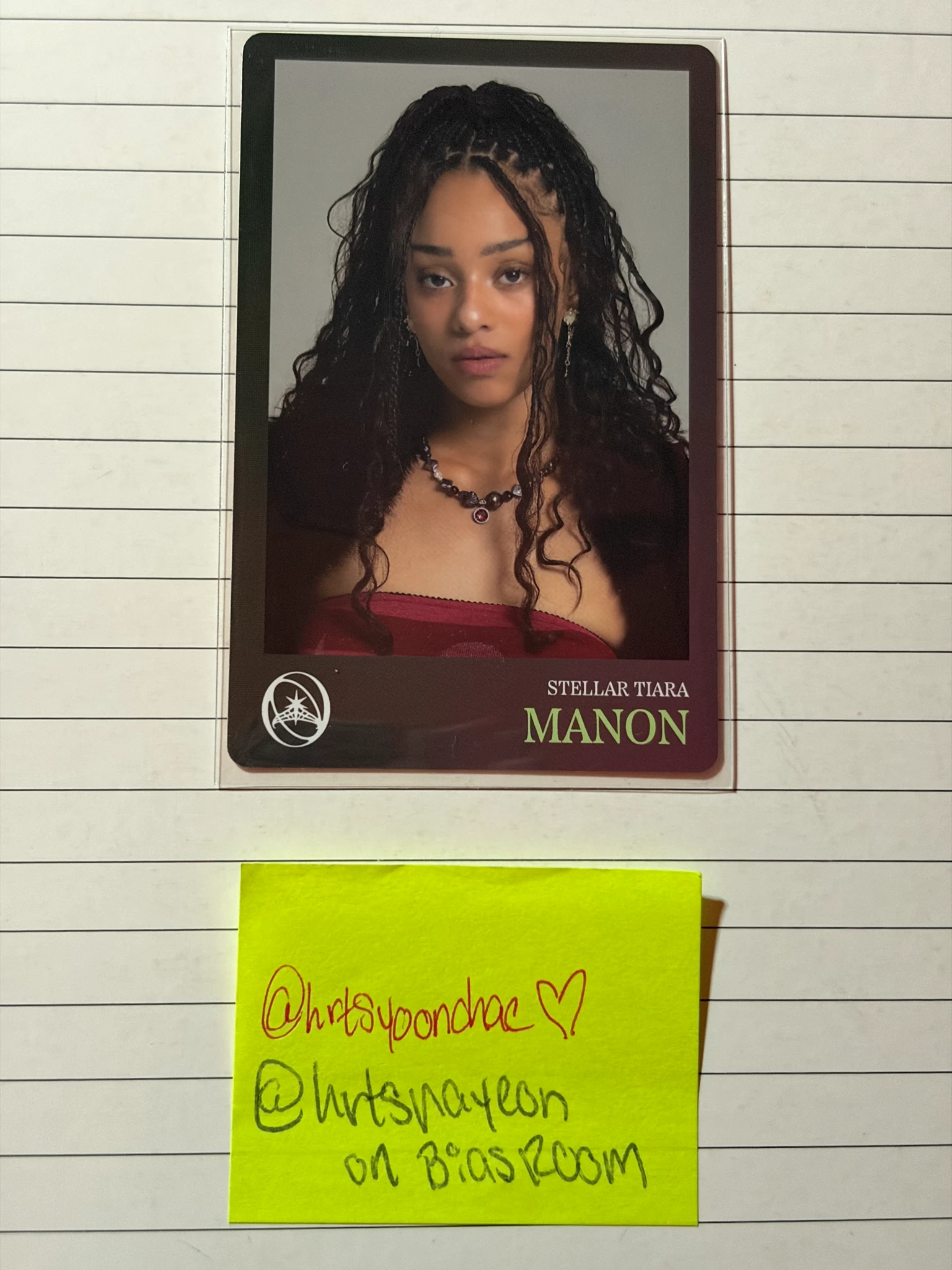 KATSEYE Manon KATSEYE - Manon - SIS (Soft Is Strong) Album vinyl version green version album photocard double-sided front side listing photo 2