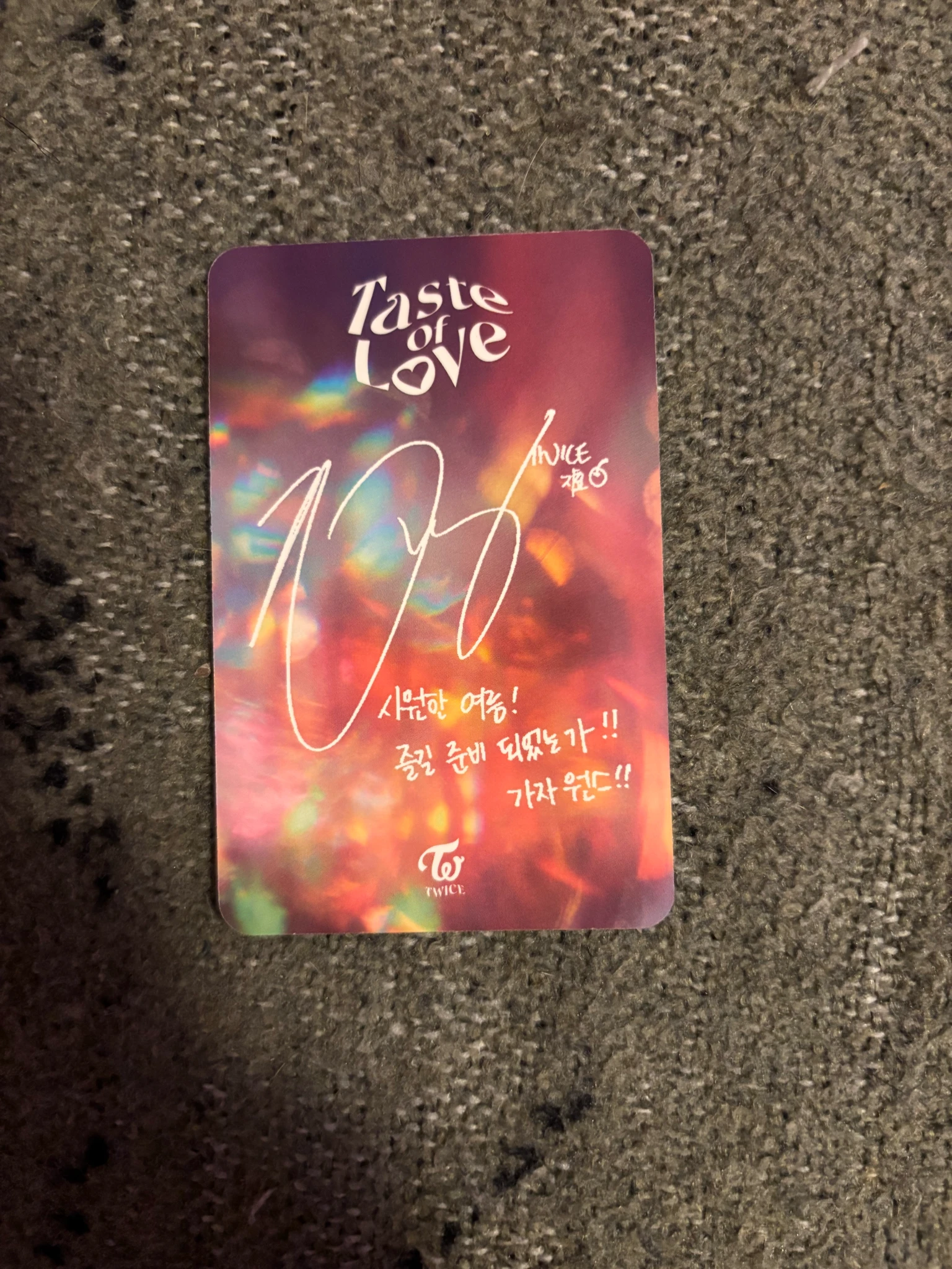 TWICE Jihyo TWICE - Jihyo - Taste of Love Album album photocard listing photo 2