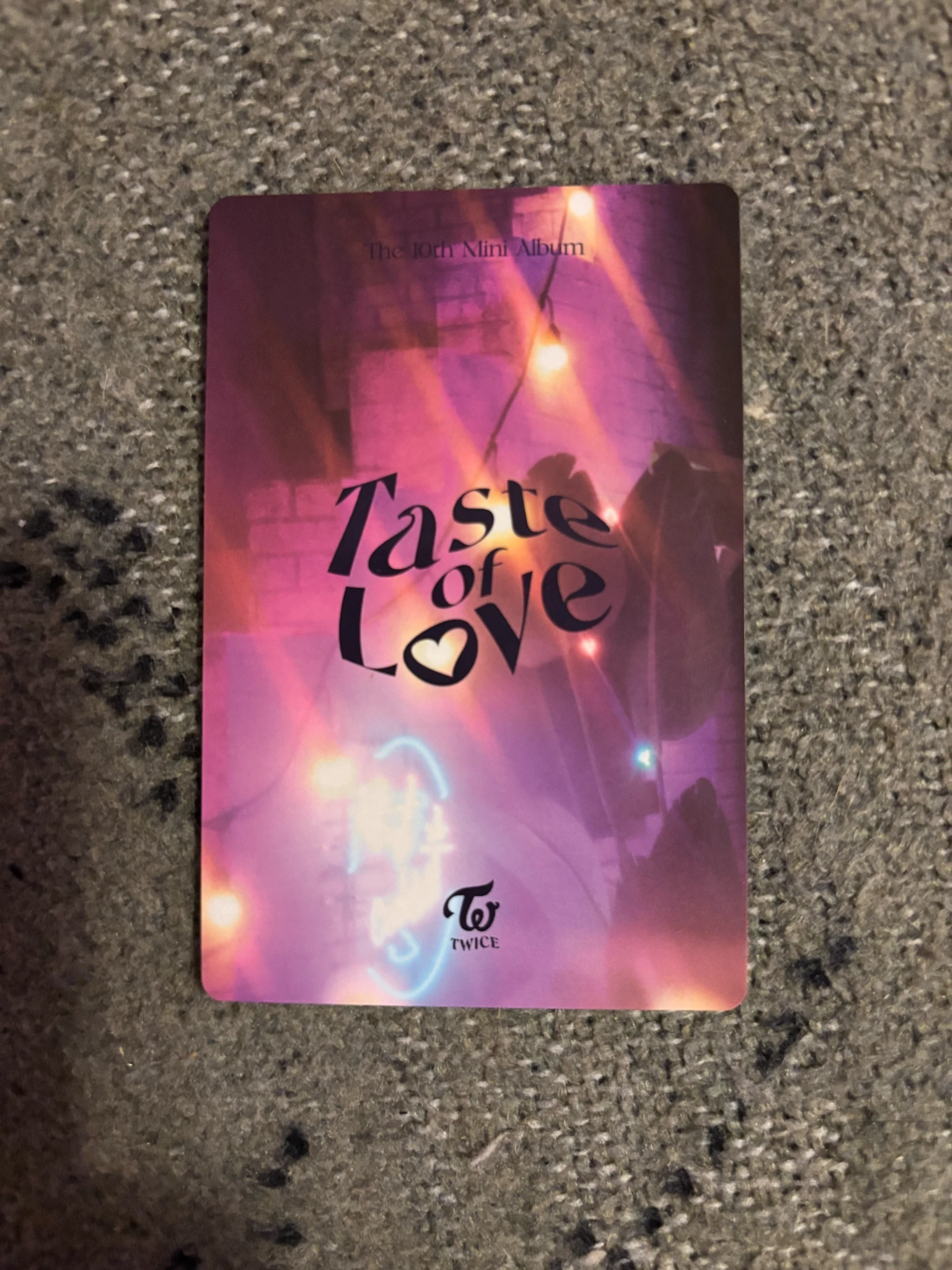 TWICE Jihyo TWICE - Jihyo - Taste of Love Album pob (pre-order benefit) photocard set fallen version listing photo 2