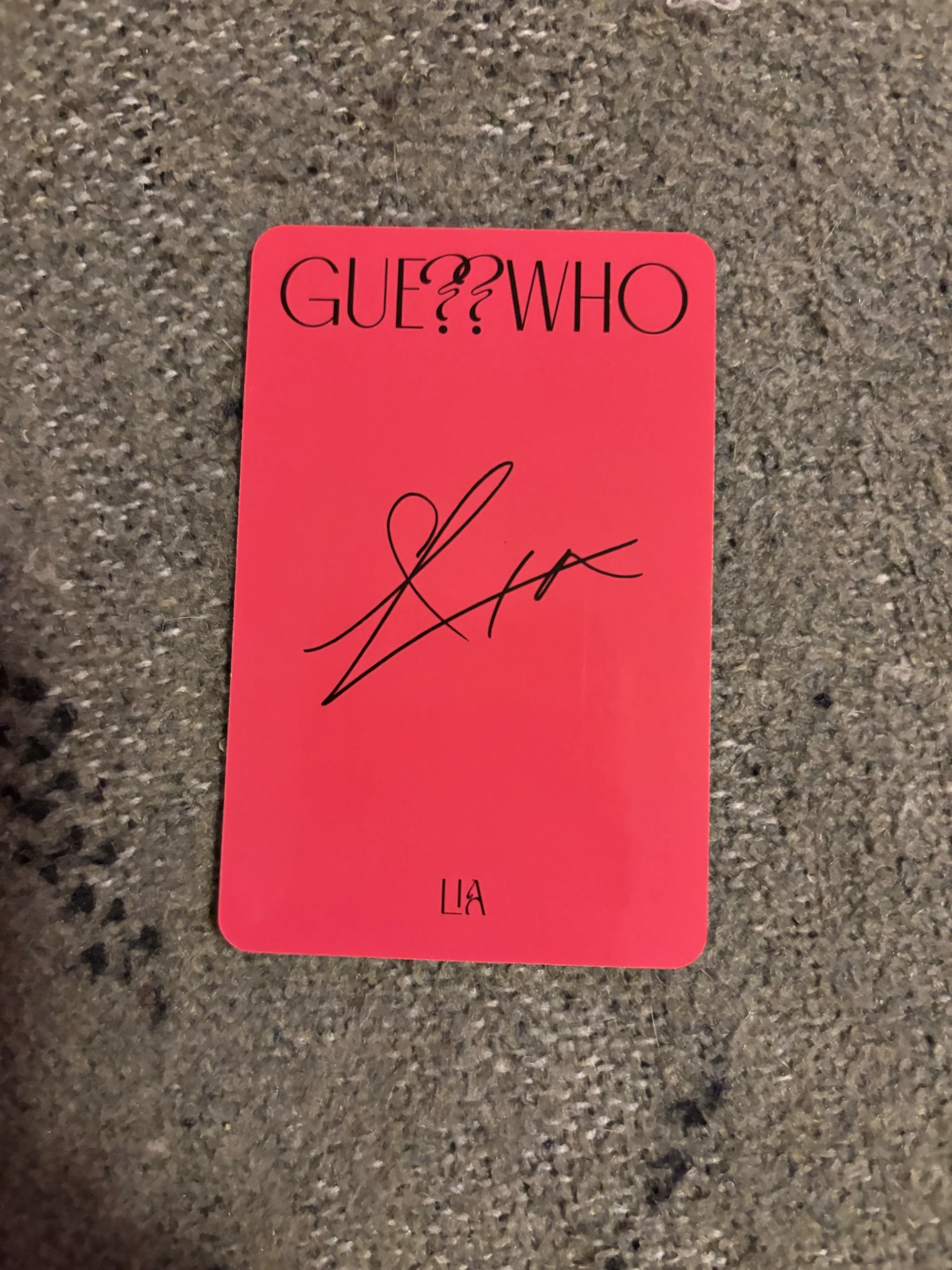 ITZY Lia ITZY - Lia - GUESS WHO Album album photocard standard version listing photo 2
