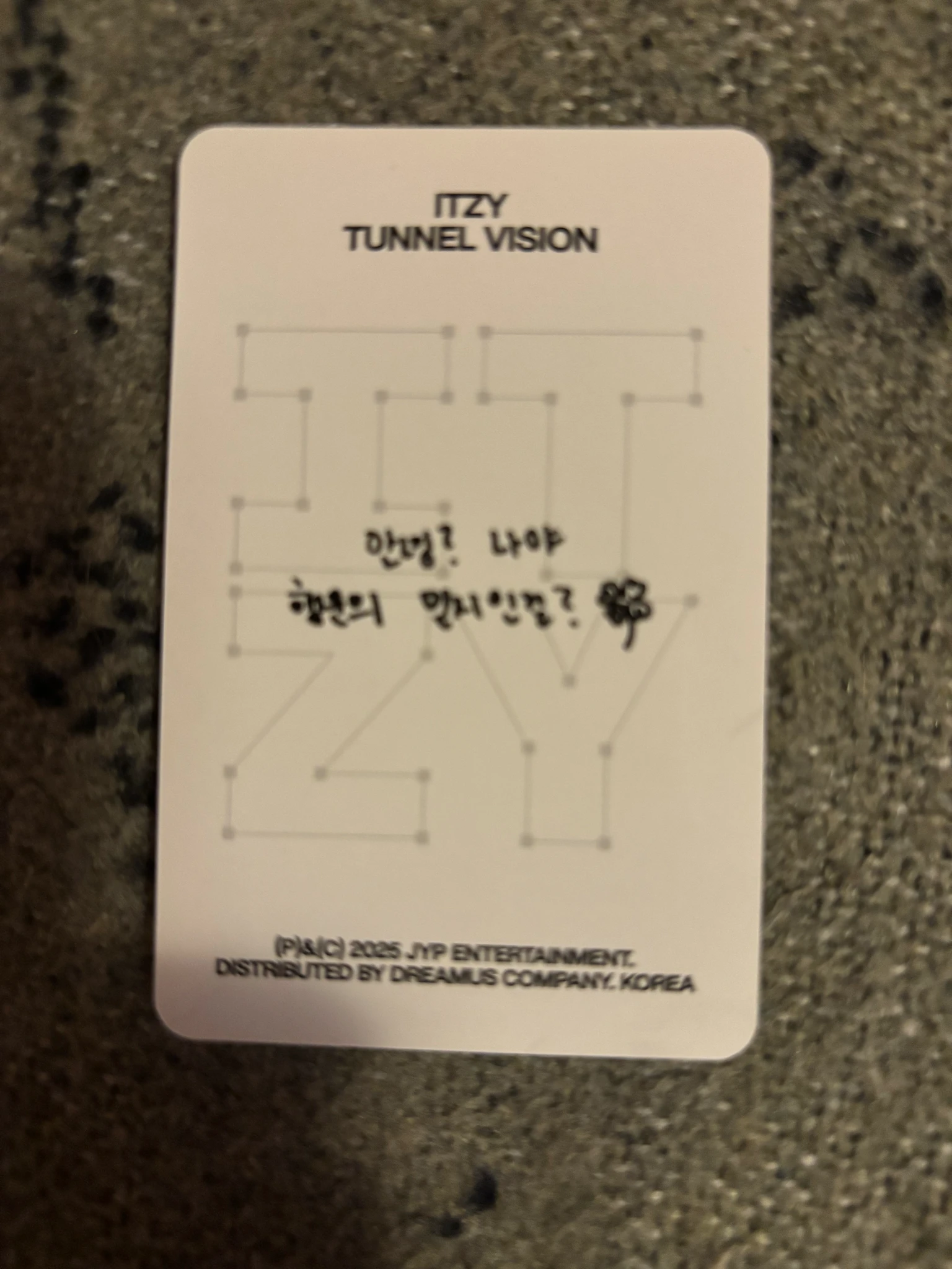 ITZY Lia ITZY - Lia - TUNNEL VISION Album album photocard box version listing photo 2