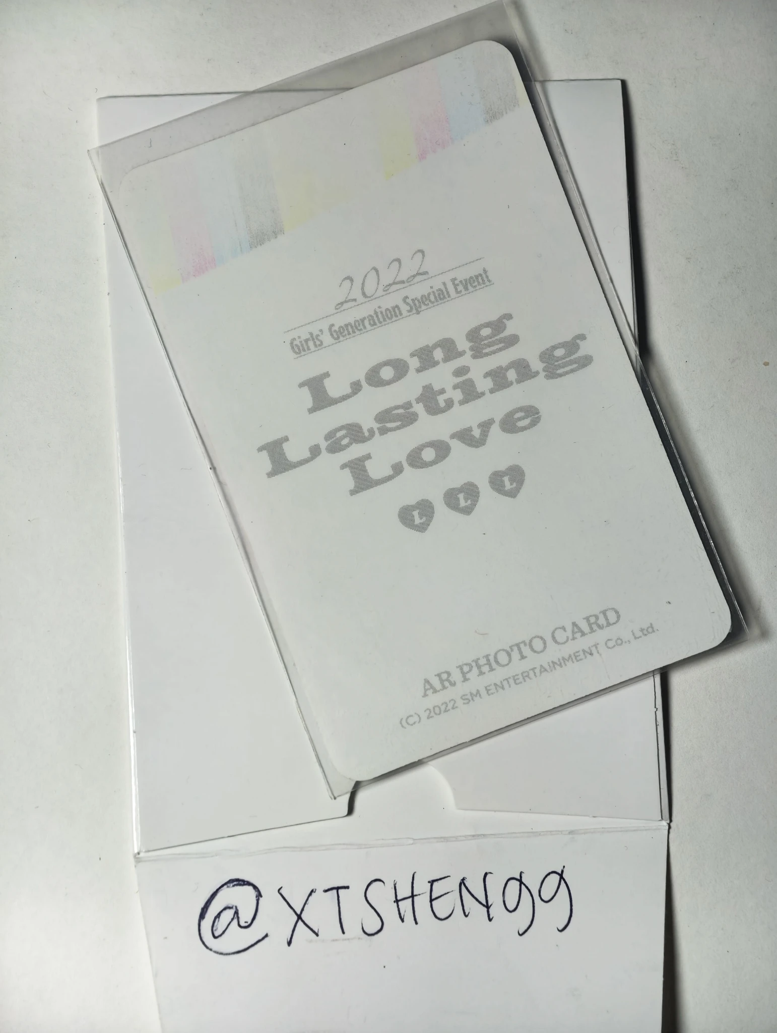 Girls' Generation Tiffany Girls' Generation - Tiffany - Special Event: Long Lasting Love Event ar card merch photocard listing photo 2