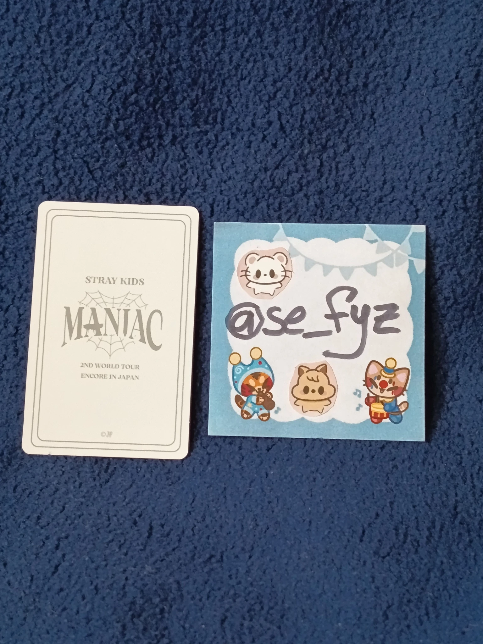 Stray Kids Felix Stray Kids - Felix - Maniac World Tour Event merch photocard polaroid set polaroid japan listing photo 2