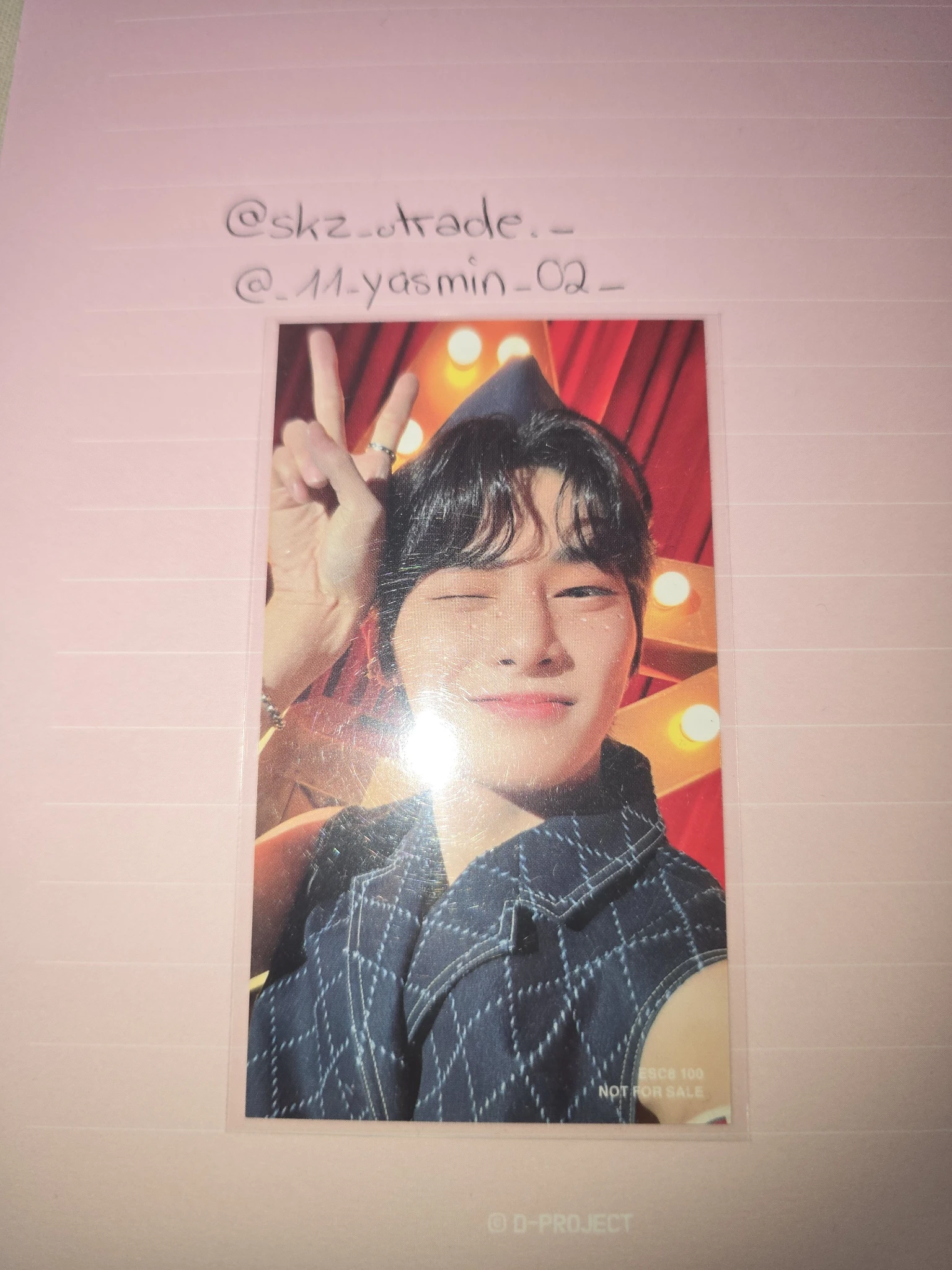 Stray Kids I.N Stray Kids - I.N - CIRCUS Album album photocard jpfc (japan fanclub) double-sided back side listing photo 2