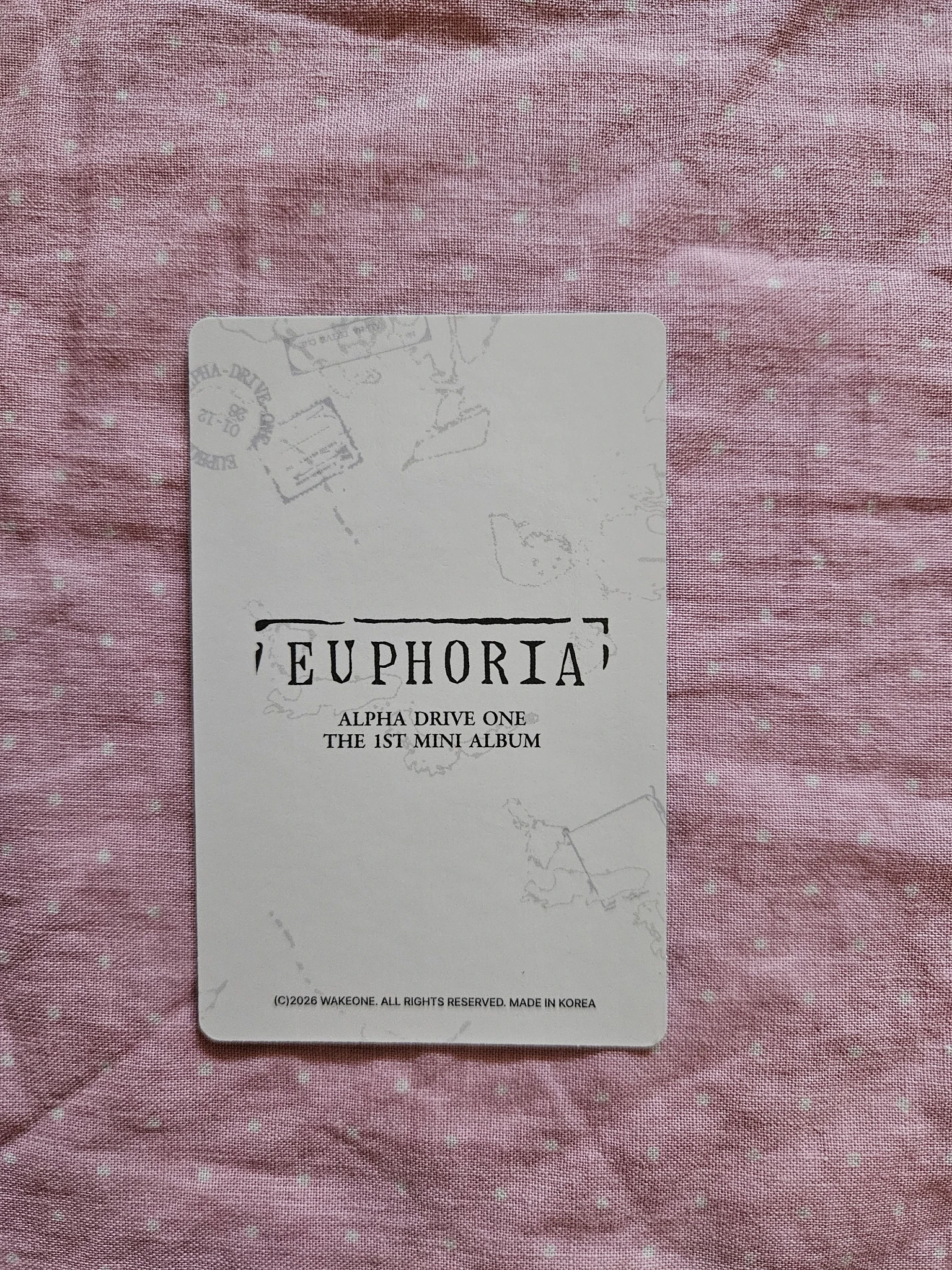 ALPHA DRIVE ONE Leo ALPHA DRIVE ONE - Leo - EUPHORIA Album merch photocard trading card star road version listing photo 2