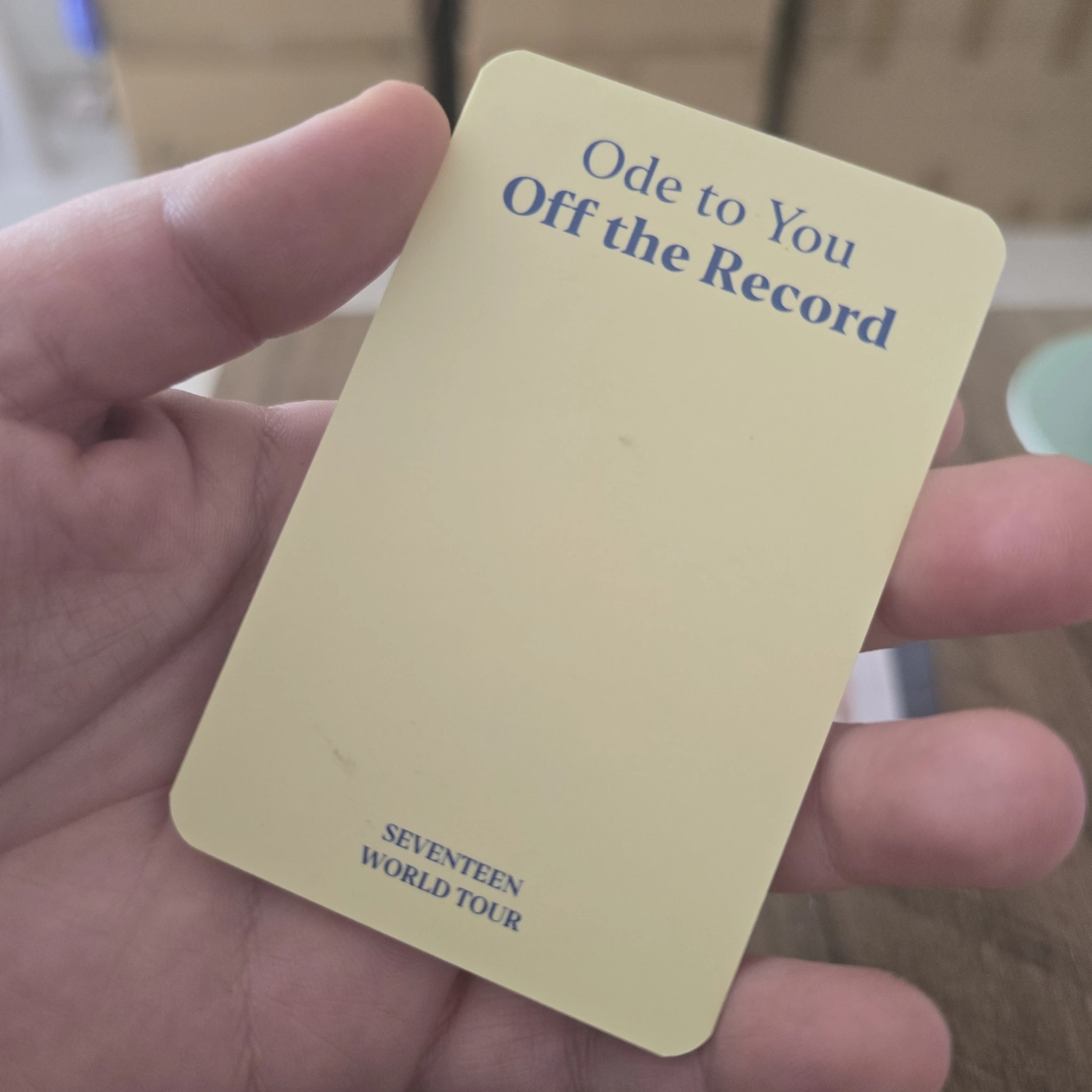 SEVENTEEN Vernon SEVENTEEN - Vernon - [ODE TO YOU] TOUR Event merch photocard listing photo 2