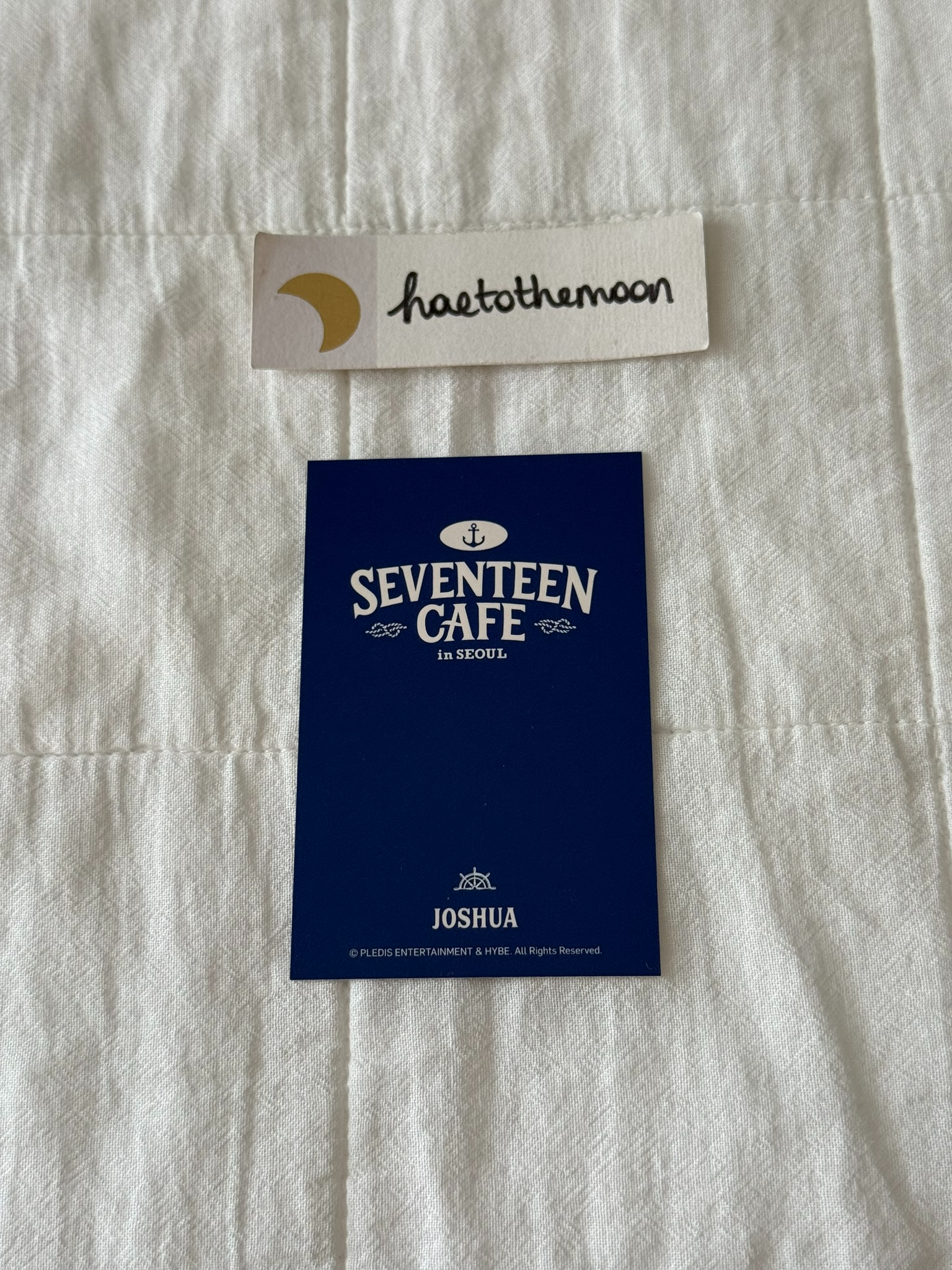 SEVENTEEN Joshua SEVENTEEN - Joshua - SEVENTEEN CAFE in Seoul Event merch photocard listing photo 2
