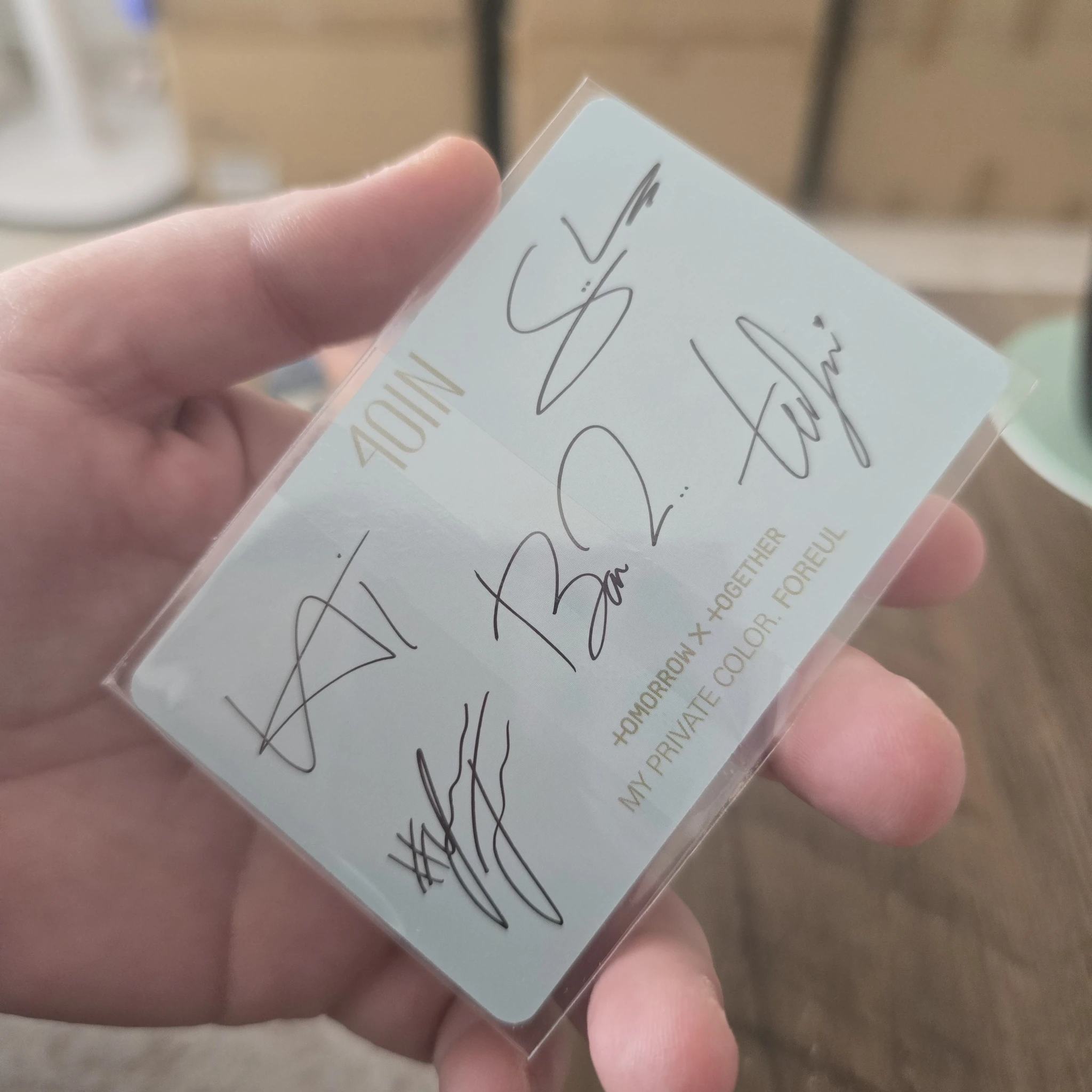 TOMORROW X TOGETHER TOMORROW X TOGETHER - Other merch photocard brand collaboration horizontal 2021 version suits version listing photo 2