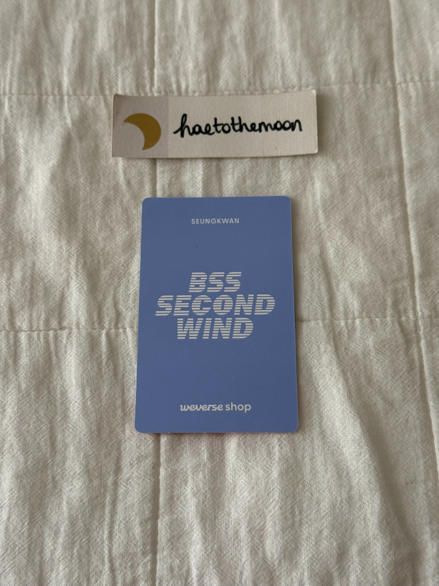SEVENTEEN Seungkwan SEVENTEEN - Seungkwan - Second Wind Album pre-order benefit (pob) weverse shop global (wvg) listing photo 2