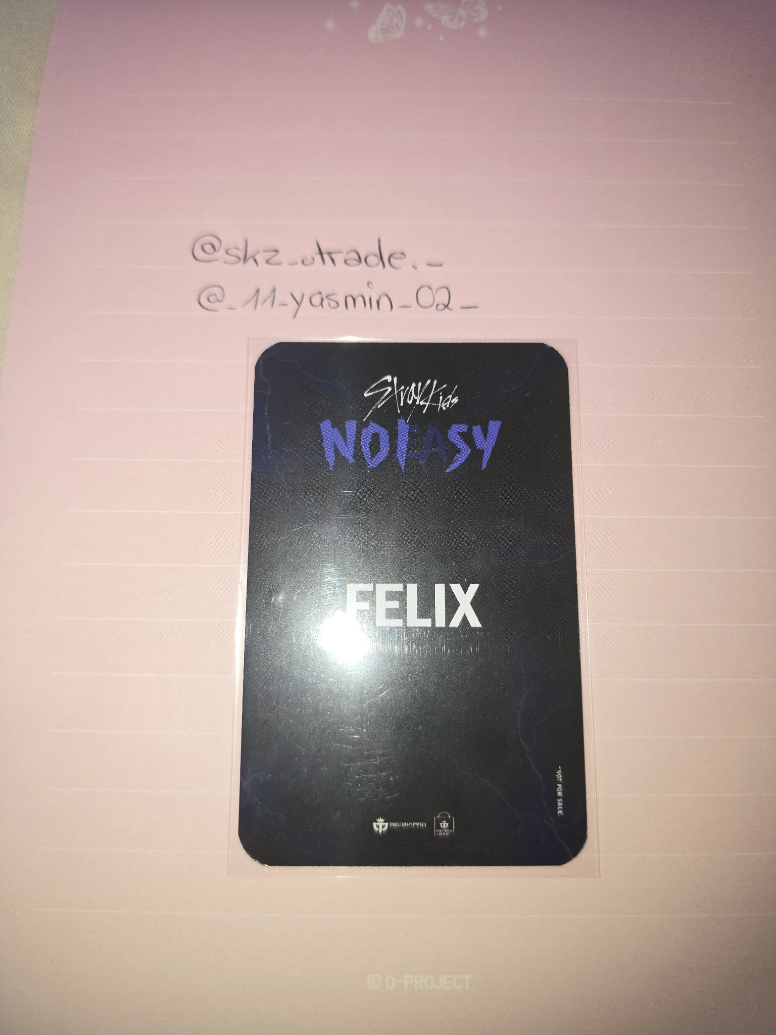 Stray Kids Felix Stray Kids - Felix - NoEasy Album pre-order benefit (pob) mecima video call listing photo 2