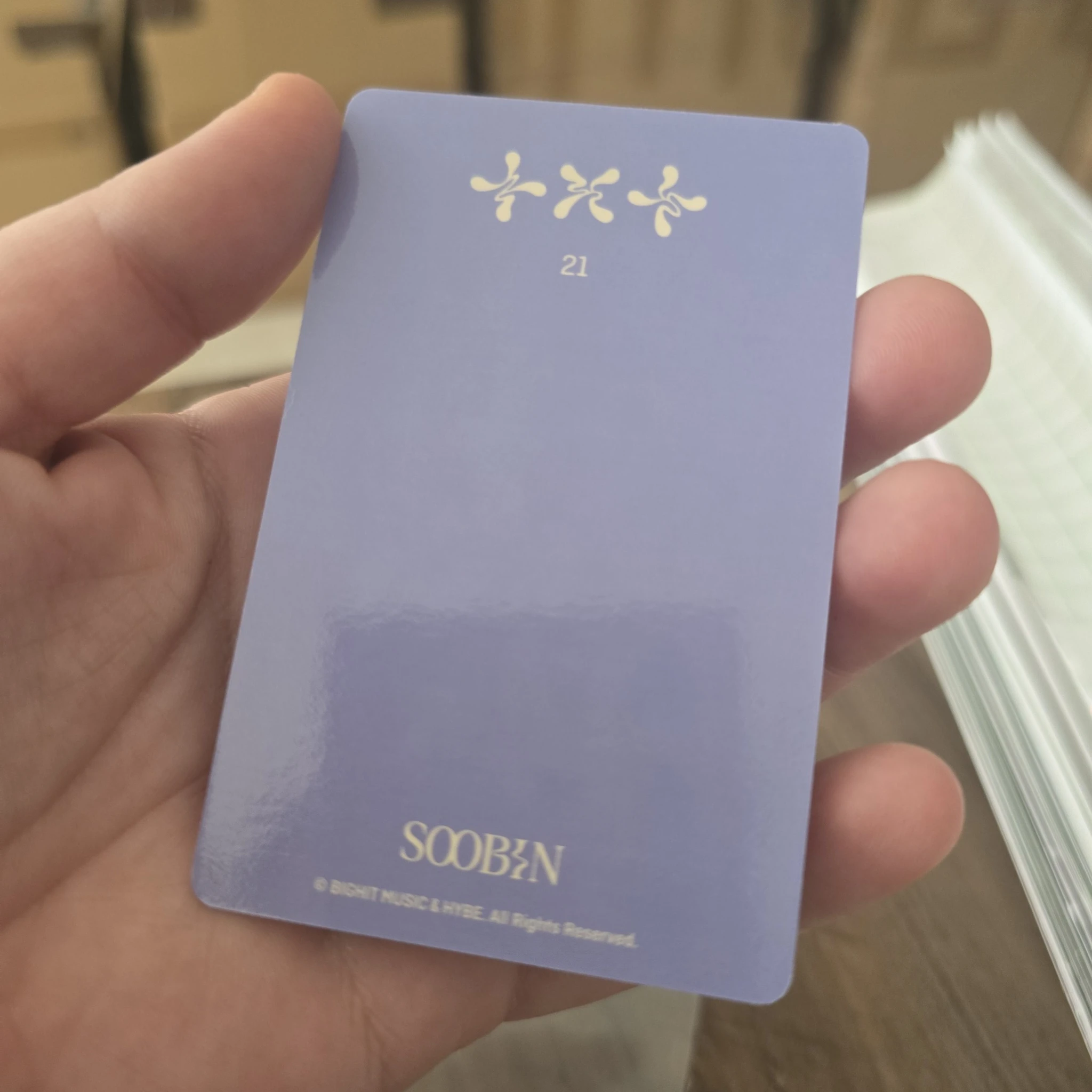 TOMORROW X TOGETHER Soobin TOMORROW X TOGETHER - Soobin - SWEET Album pop-up store weverse global shop (wvg) trading card listing photo 2