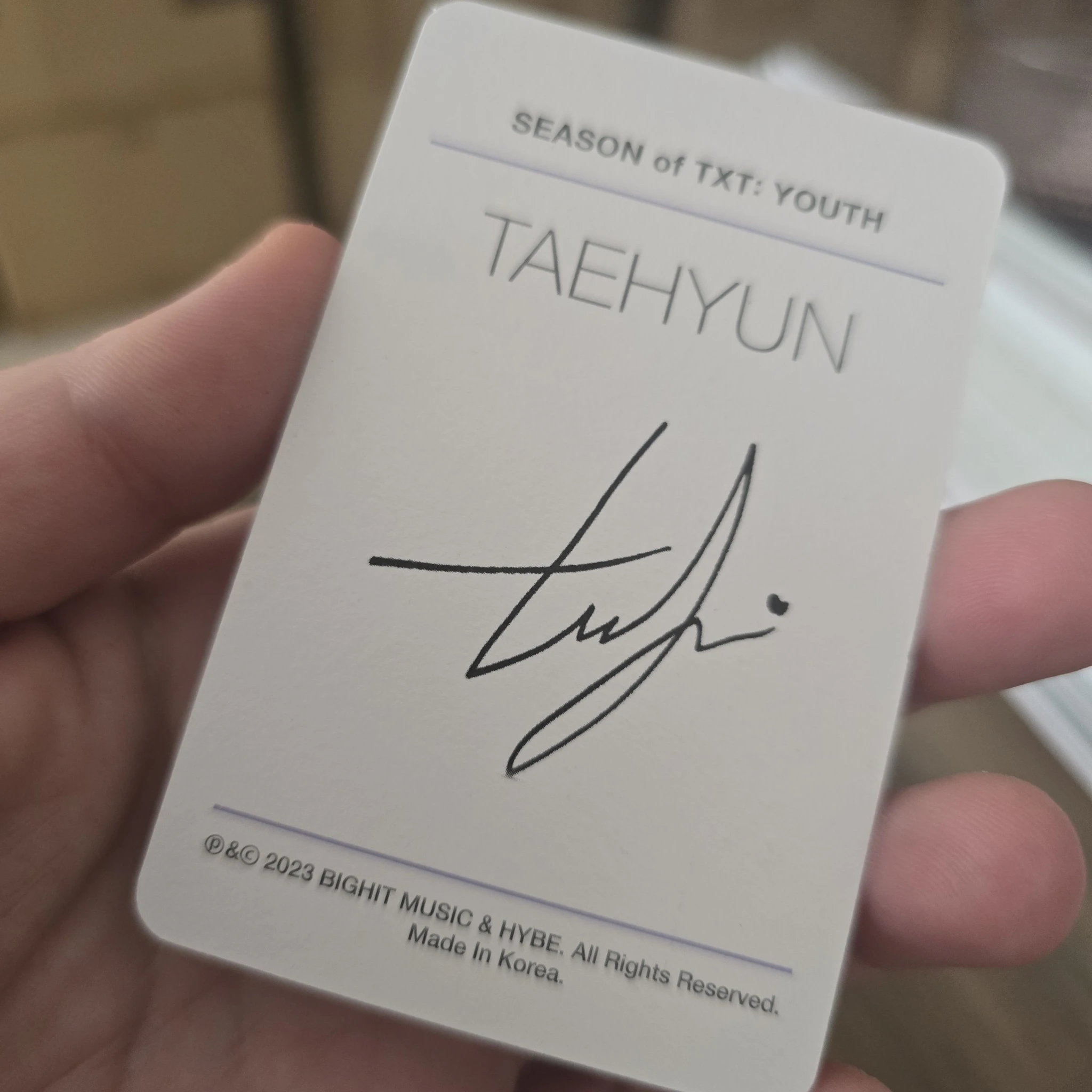 TOMORROW X TOGETHER Taehyun TOMORROW X TOGETHER - Taehyun - Season of TXT YOUTH Other listing photo 2