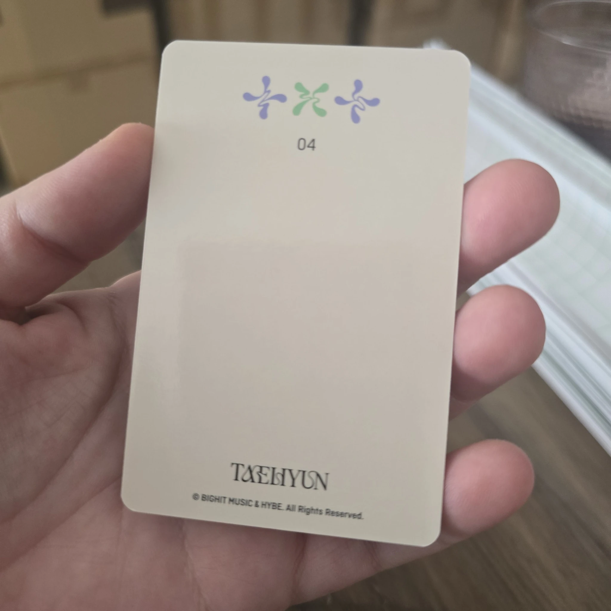 TOMORROW X TOGETHER Taehyun TOMORROW X TOGETHER - Taehyun - SWEET Album pop-up store weverse global shop (wvg) merch photocard trading card listing photo 2