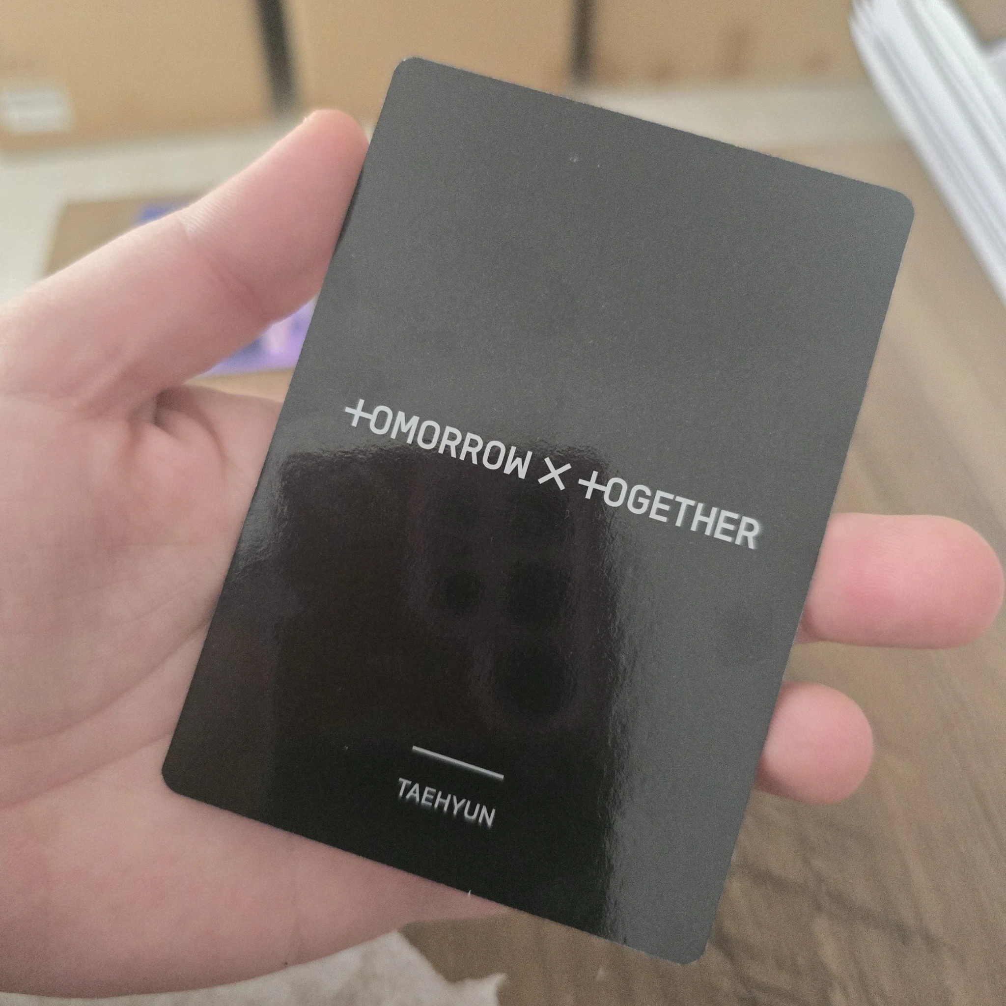 TOMORROW X TOGETHER Taehyun TOMORROW X TOGETHER - Taehyun - MOA Bong Ver. 1 Other lightstick merch photocard listing photo 2