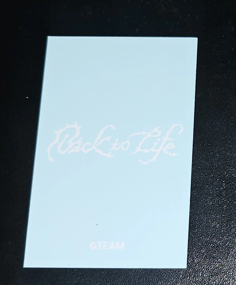 &TEAM Maki &TEAM - Maki - Back to Life Album album photocard Mini CD-R ver instant photo listing photo 2