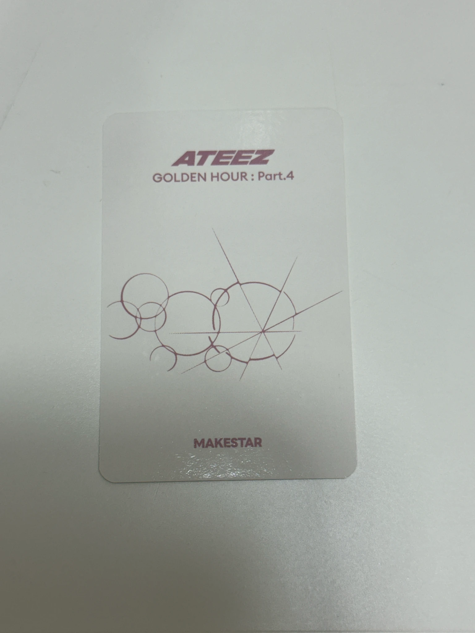 ATEEZ Yunho ATEEZ - Yunho - Golden Hour : Part.4 Album makestar pob (pre-order benefit) fansign round 5 listing photo 2