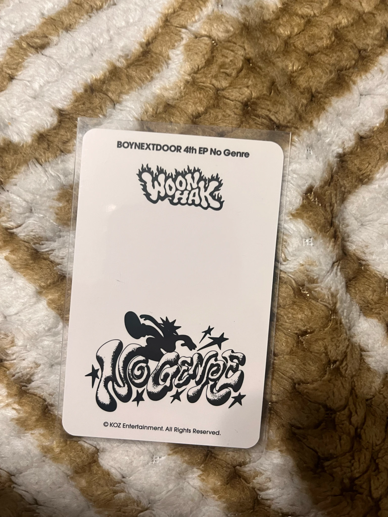 BOYNEXTDOOR Woonhak BOYNEXTDOOR - Woonhak - No Genre Album trading card pob (pre-order benefit) listing photo 2
