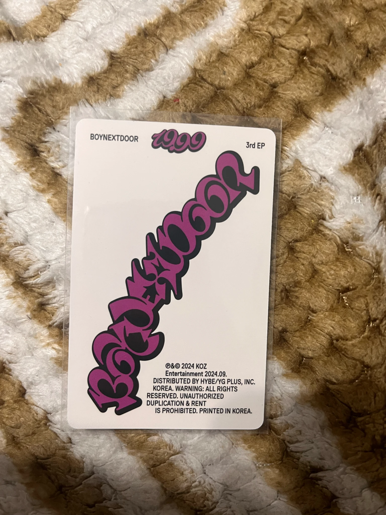 BOYNEXTDOOR Taesan BOYNEXTDOOR - Taesan - 19.99 Album album photocard dangerous version B version listing photo 2