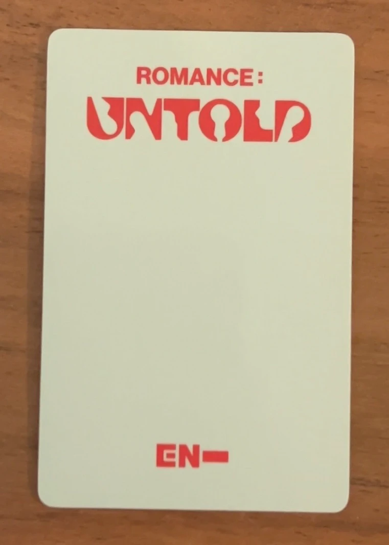 ENHYPEN Ni-ki ENHYPEN - Ni-ki - ROMANCE: UNTOLD Album yizhiyu (YZY) lucky draw round 3 listing photo 2