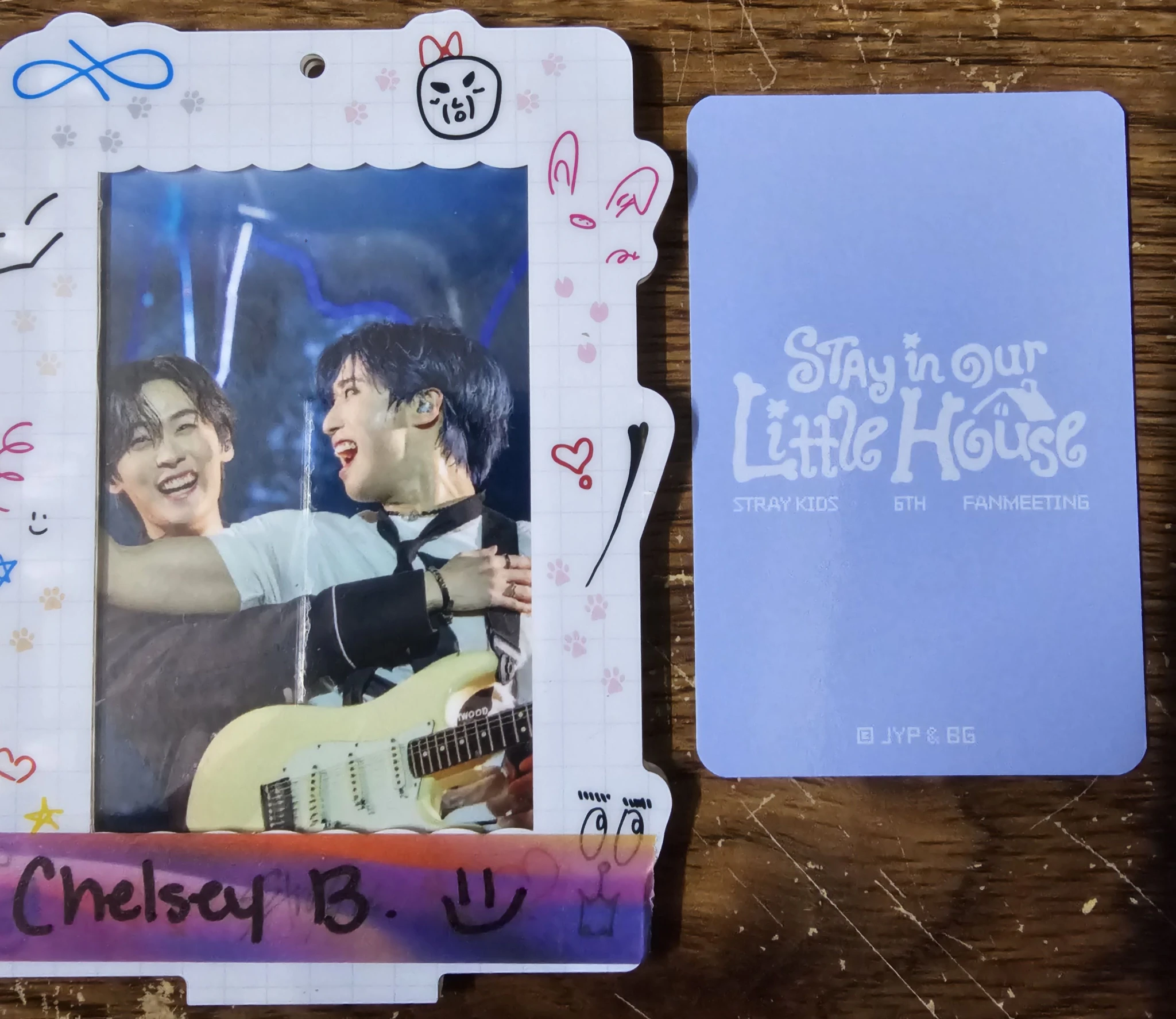 Stray Kids Lee Know Stray Kids - Lee Know - 6th Fanmeeting - STAY in Our Little House  Event box tape A version merch photocard photocard set listing photo 2