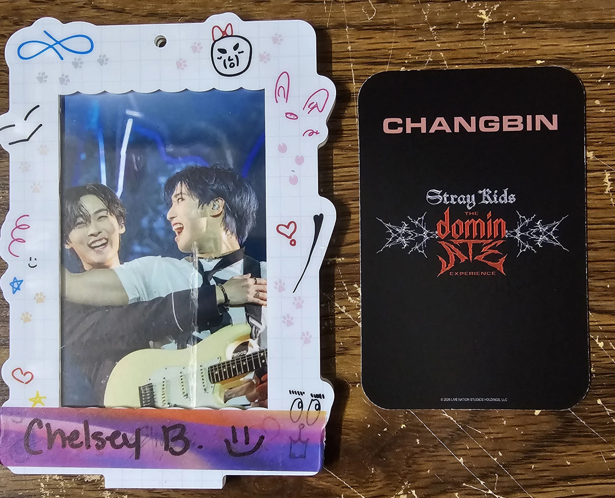 Stray Kids Changbin Stray Kids - Changbin - Stray Kids : The dominATE Experience Event photocard set listing photo 2
