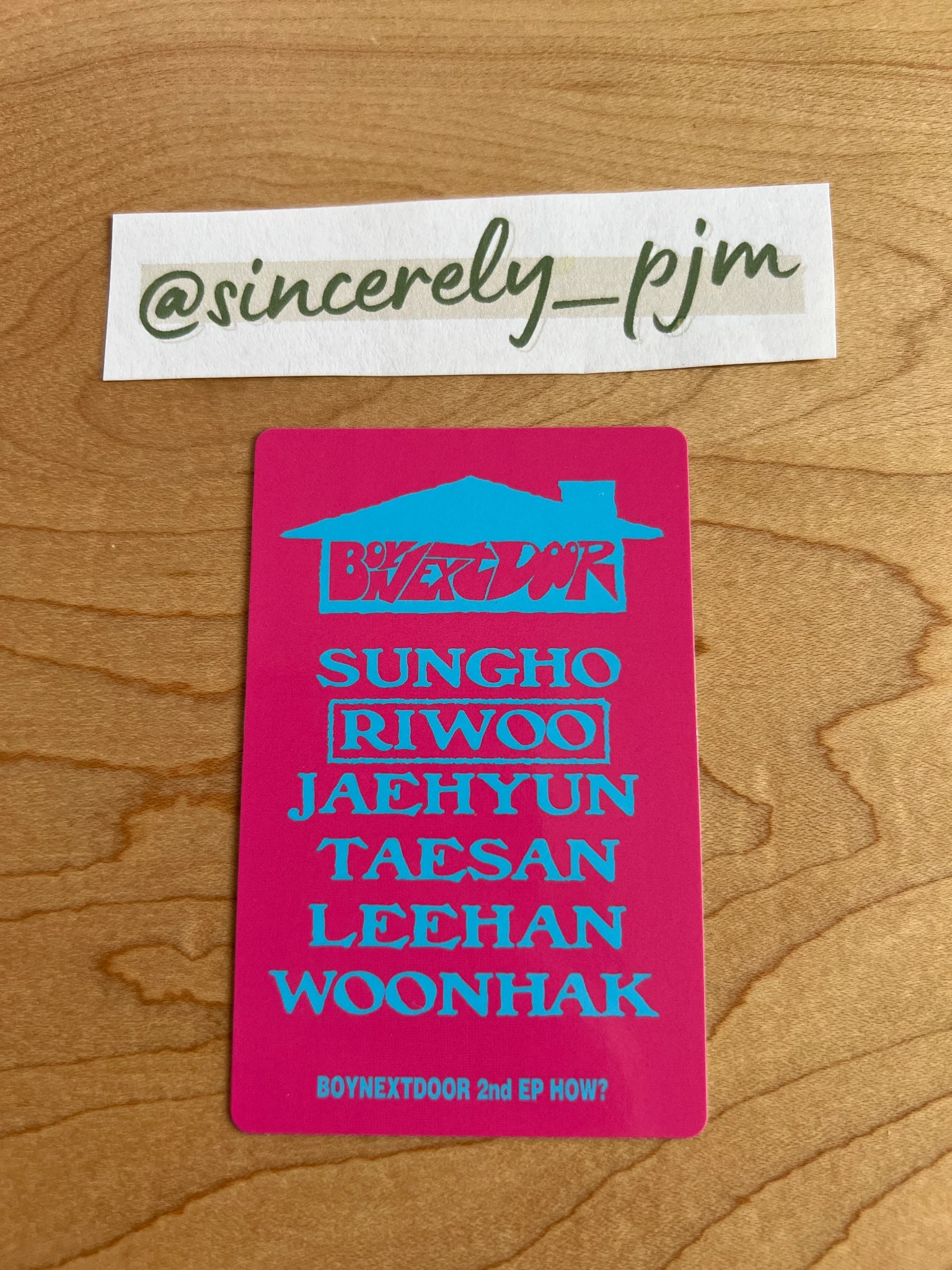 BOYNEXTDOOR Riwoo BOYNEXTDOOR - Riwoo - HOW? Album Sticker ver. listing photo 2