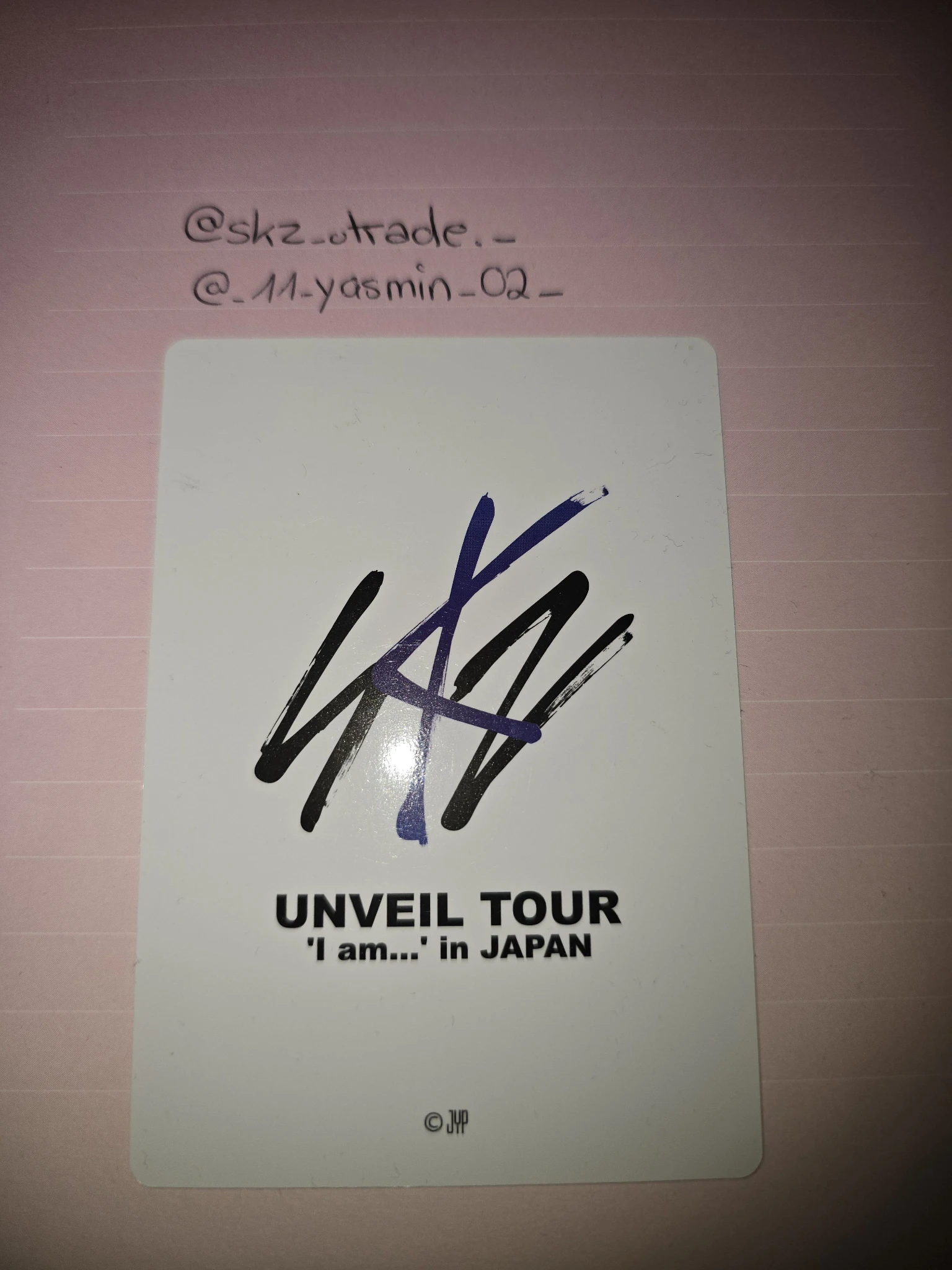 Stray Kids Hyunjin Stray Kids - Hyunjin - UNVEIL TOUR ‘I am…’ Event merch photocard random photocard japan listing photo 2