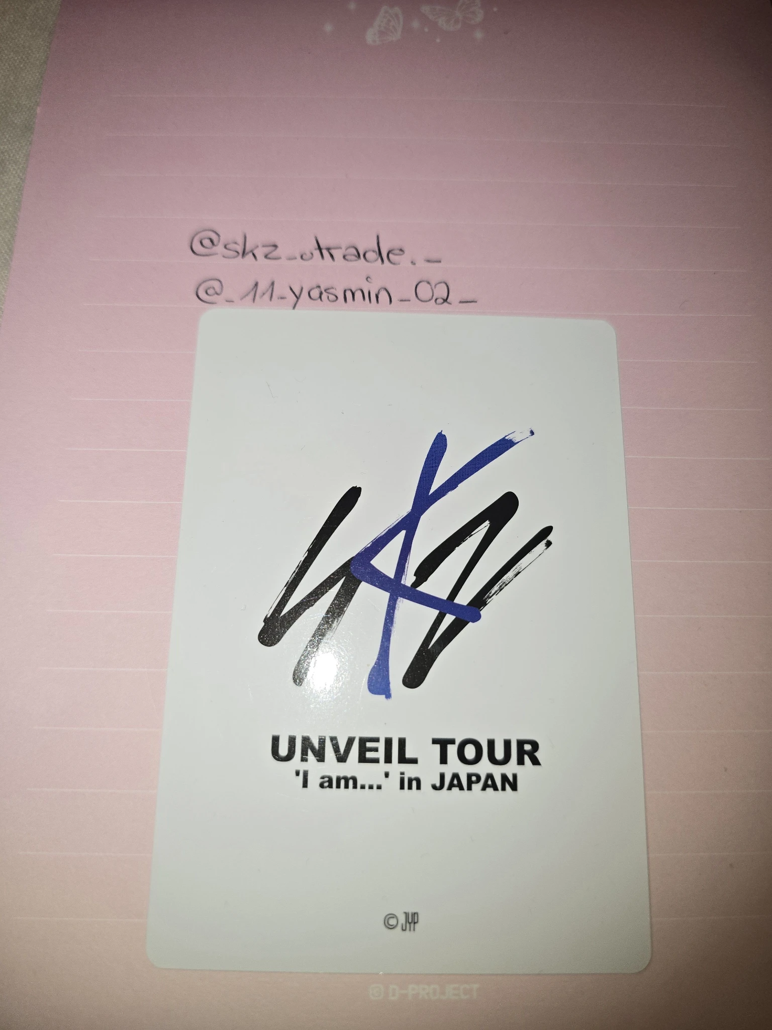 Stray Kids Hyunjin Stray Kids - Hyunjin - UNVEIL TOUR ‘I am…’ Event merch photocard random photocard japan listing photo 2