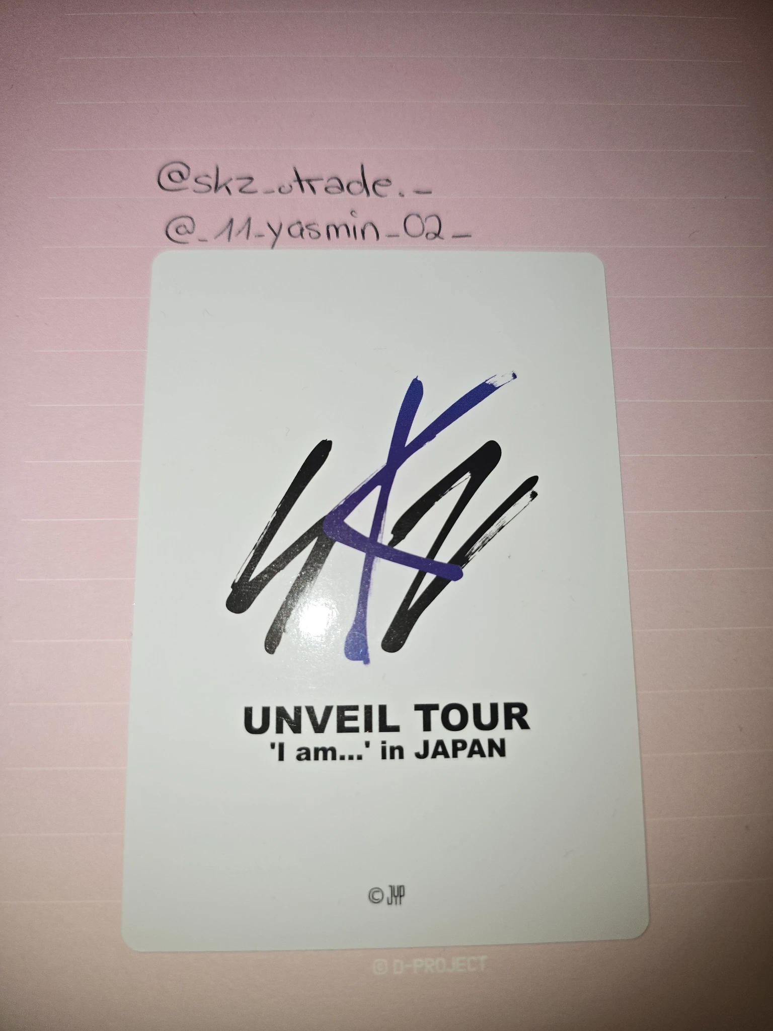 Stray Kids Hyunjin Stray Kids - Hyunjin - UNVEIL TOUR ‘I am…’ Event merch photocard random photocard japan listing photo 2