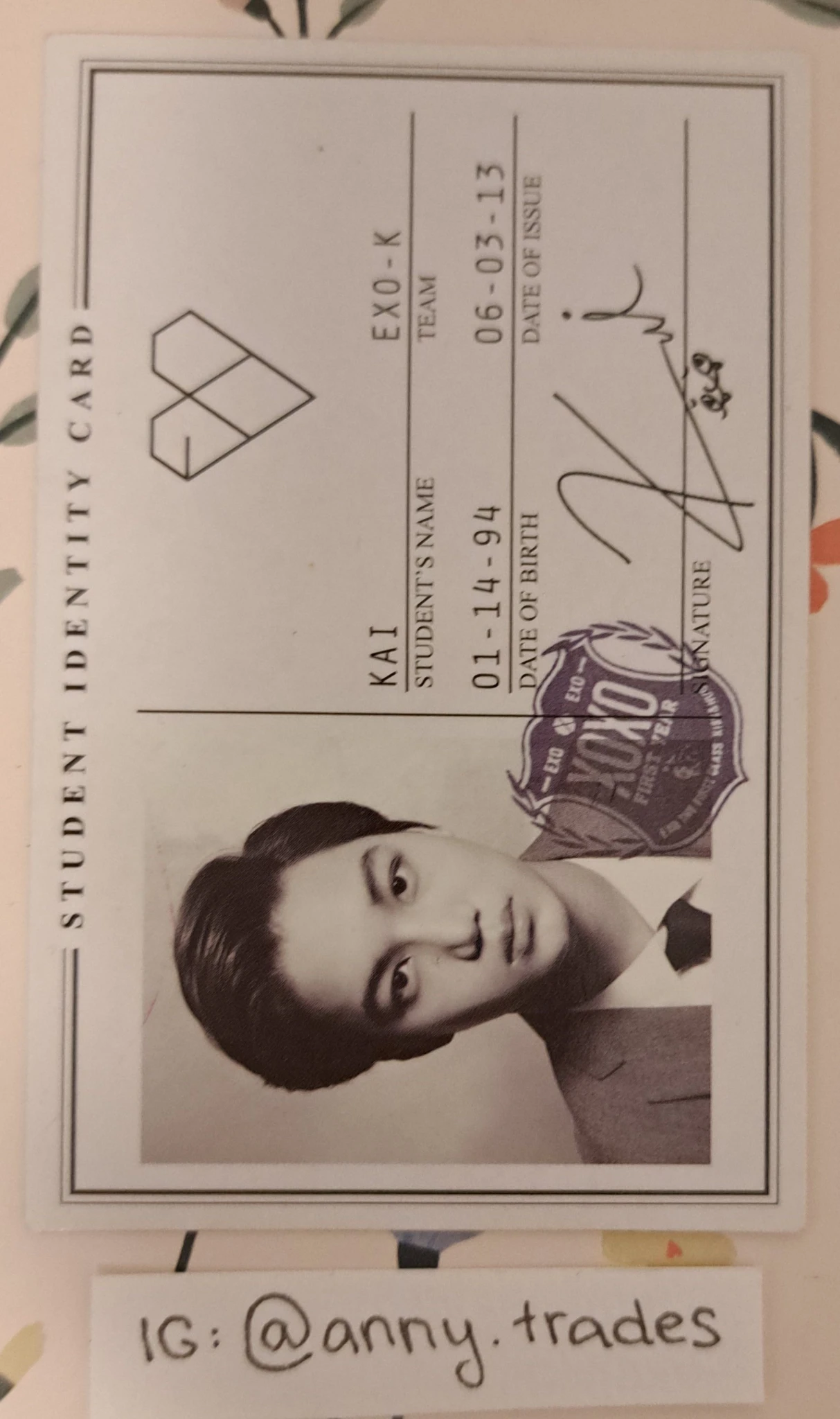 EXO Kai Kai - XOXO listing photo 2