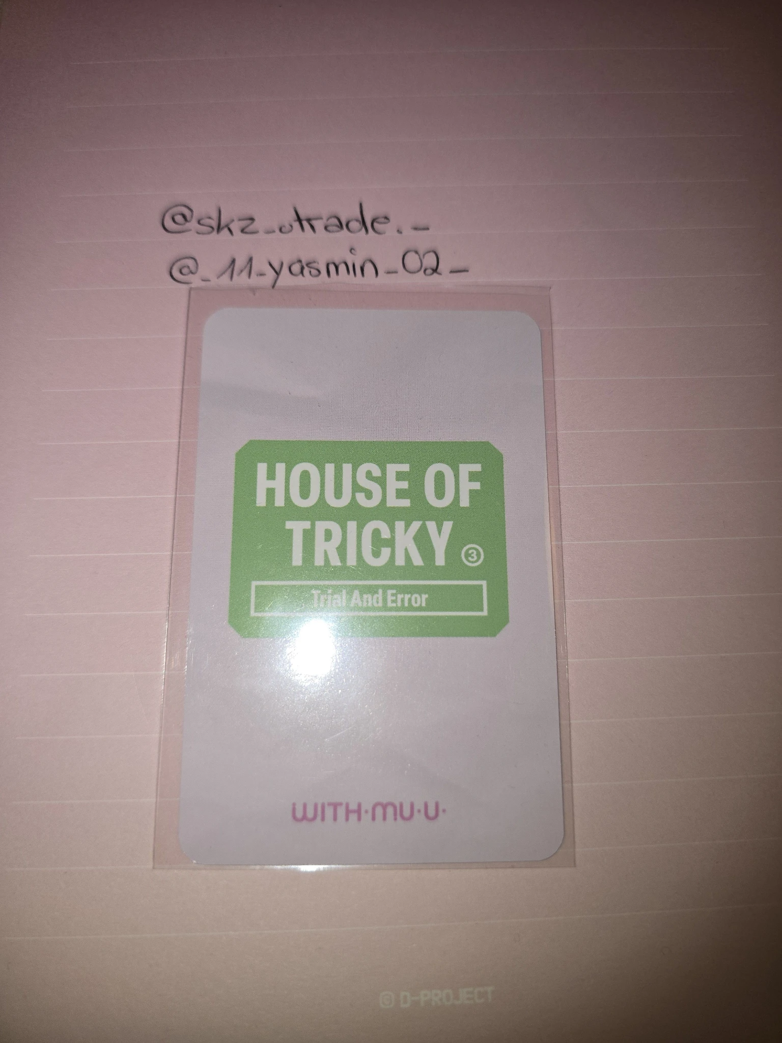 xikers Hunter xikers - Hunter - HOUSE OF TRICKY : Trial And Error Album withmuu/withdrama round 4 video call/fancall listing photo 2