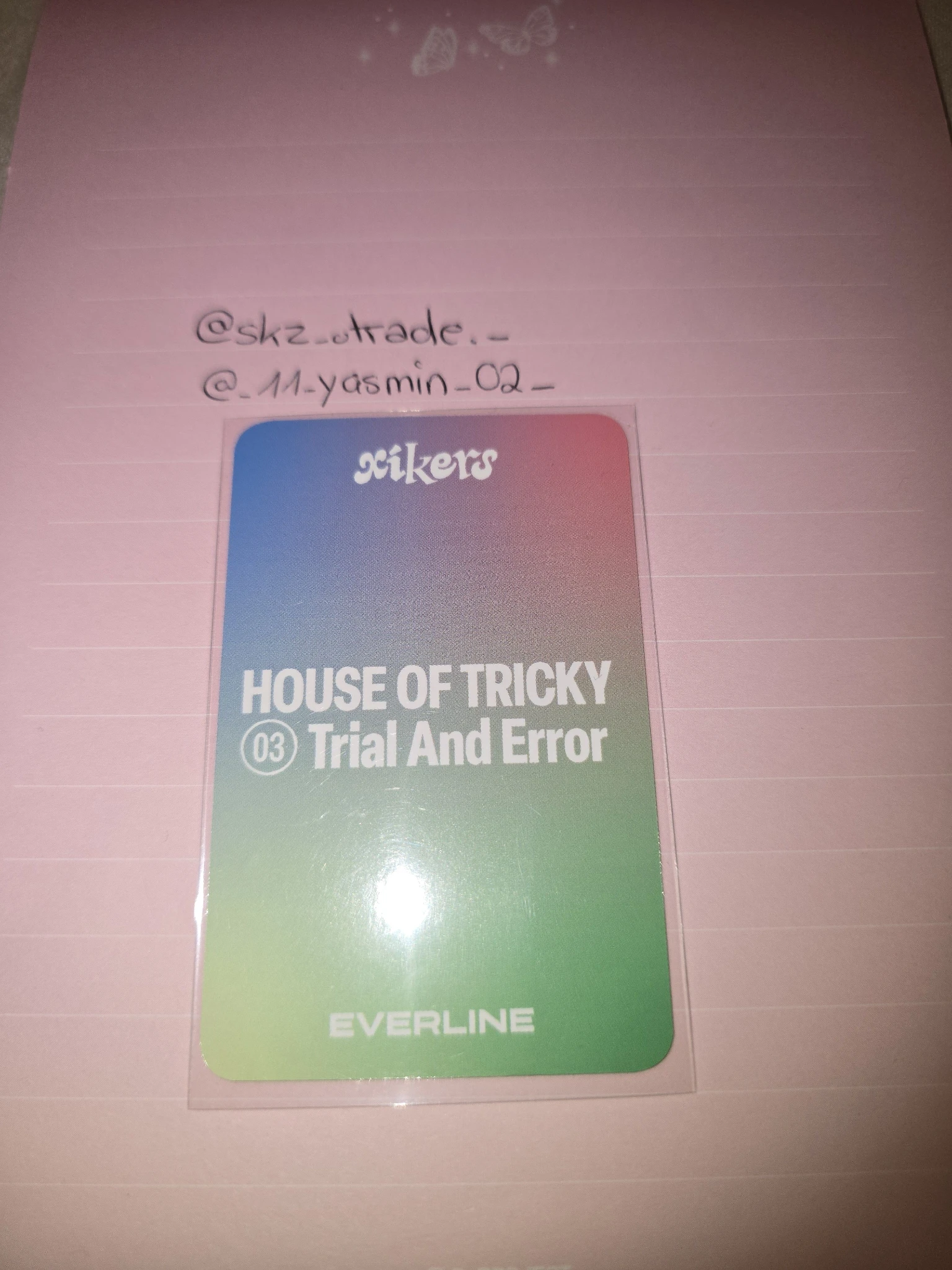 xikers Seeun xikers - Seeun - HOUSE OF TRICKY : Trial And Error Album everline offline lucky draw (LD) round 1 listing photo 2