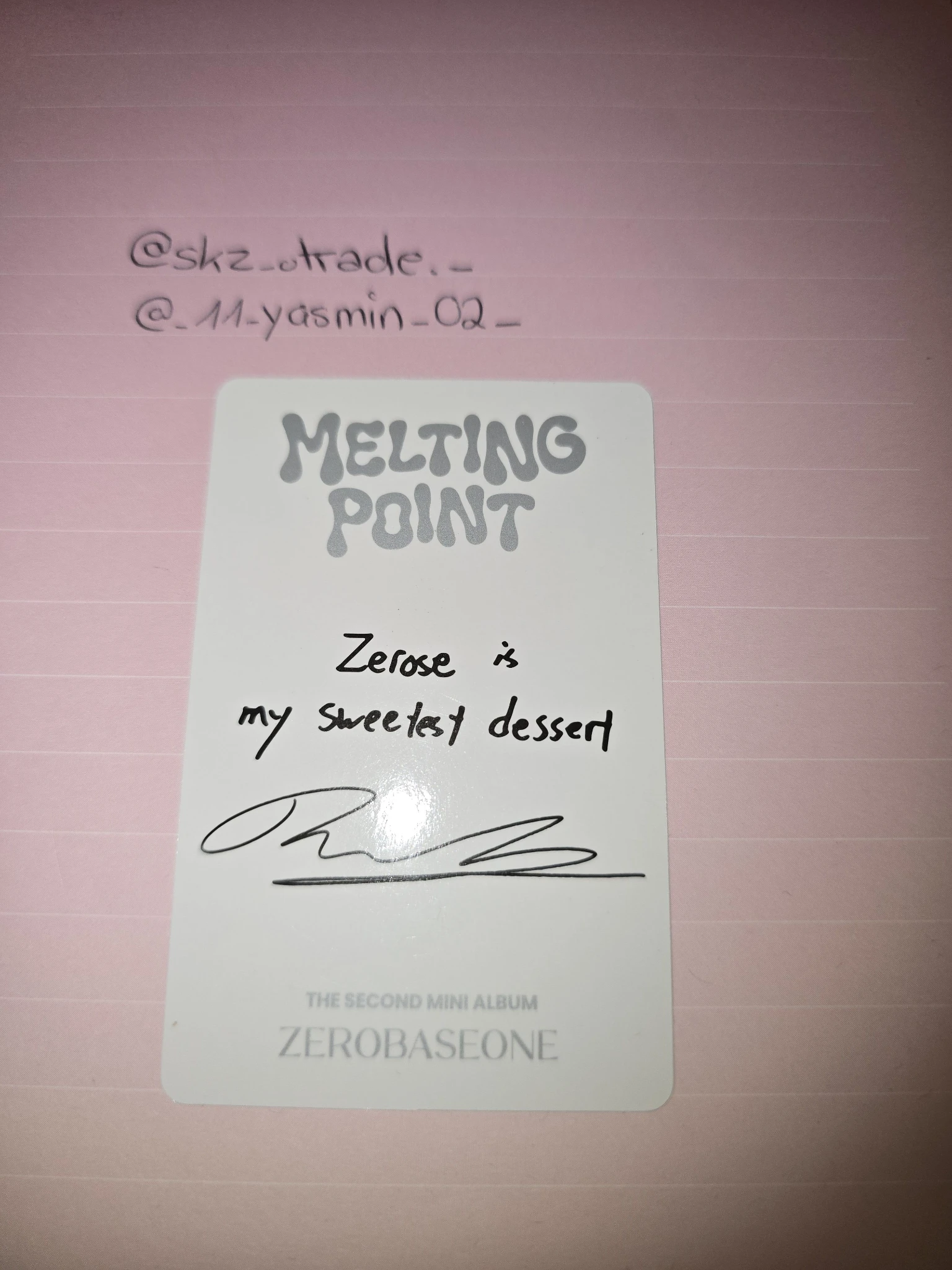 ZEROBASEONE Ricky ZEROBASEONE - Ricky - Melting Point Album album photocard digipack ver. listing photo 2