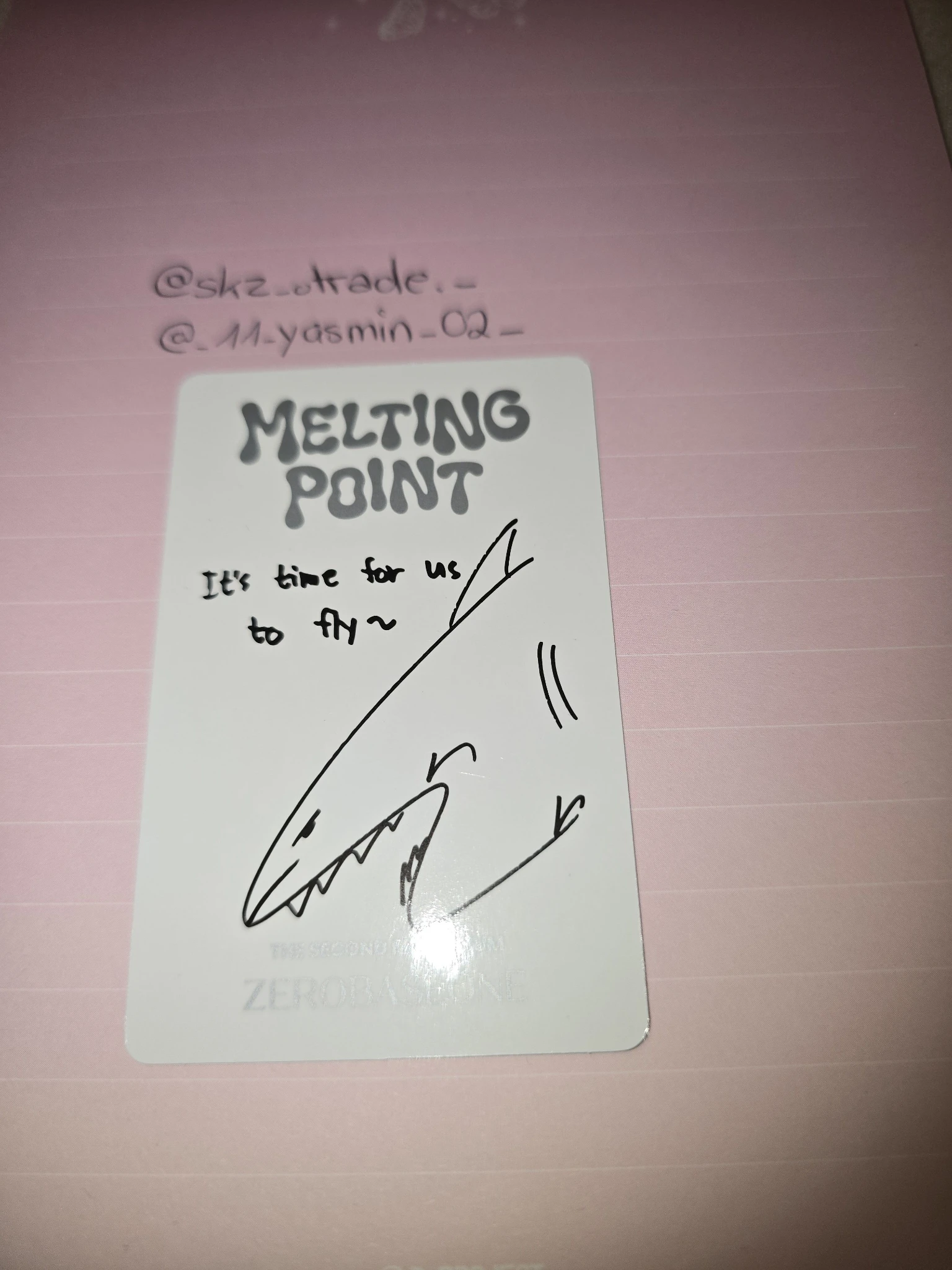 ZEROBASEONE Taerae ZEROBASEONE - Taerae - Melting Point Album digipack version album photocard B version listing photo 2