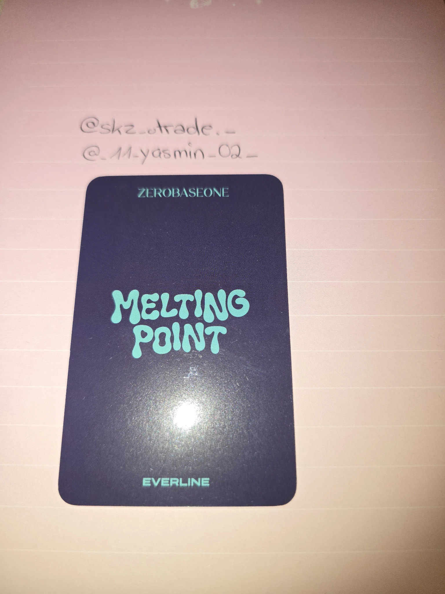 ZEROBASEONE Jiwoong ZEROBASEONE - Jiwoong - Melting Point Album everline pob (pre-order benefit) listing photo 2