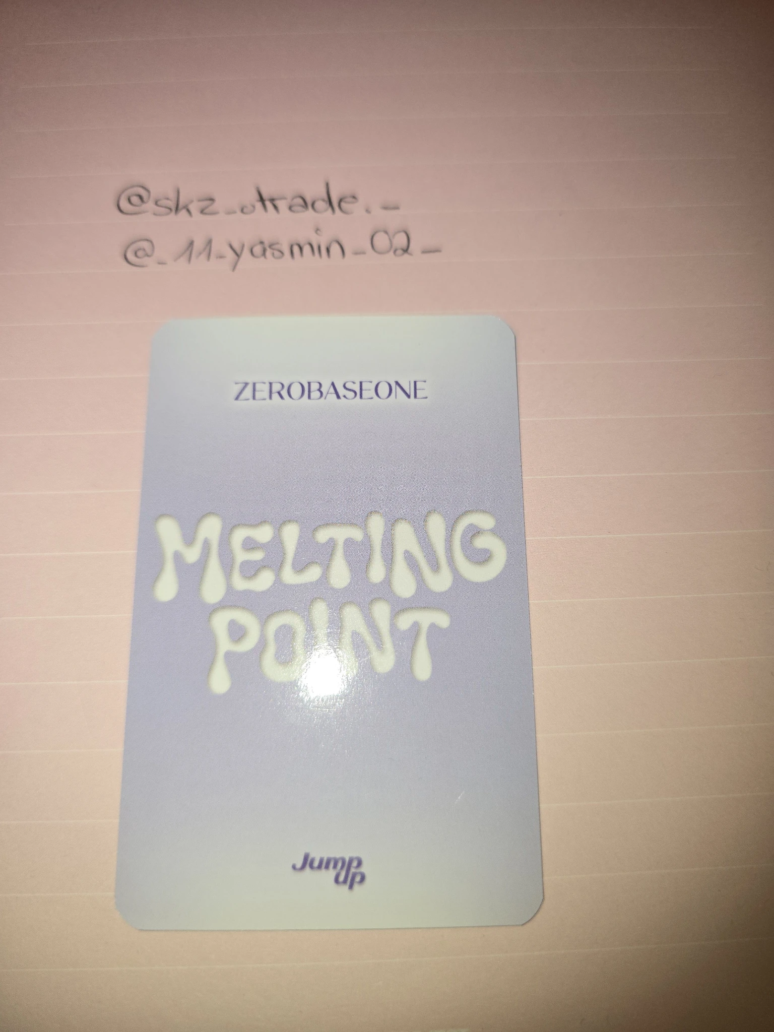 ZEROBASEONE Jiwoong ZEROBASEONE - Jiwoong - Melting Point Album pob (pre-order benefit) jump up listing photo 2
