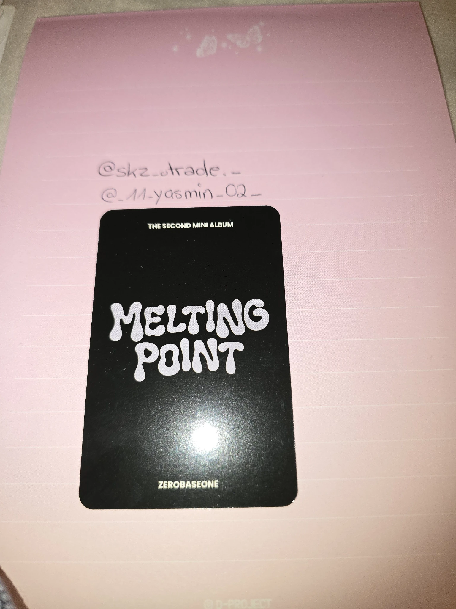 ZEROBASEONE Yujin ZEROBASEONE - Yujin - Melting Point Album musicplant (music plant) pob (pre-order benefit) listing photo 2