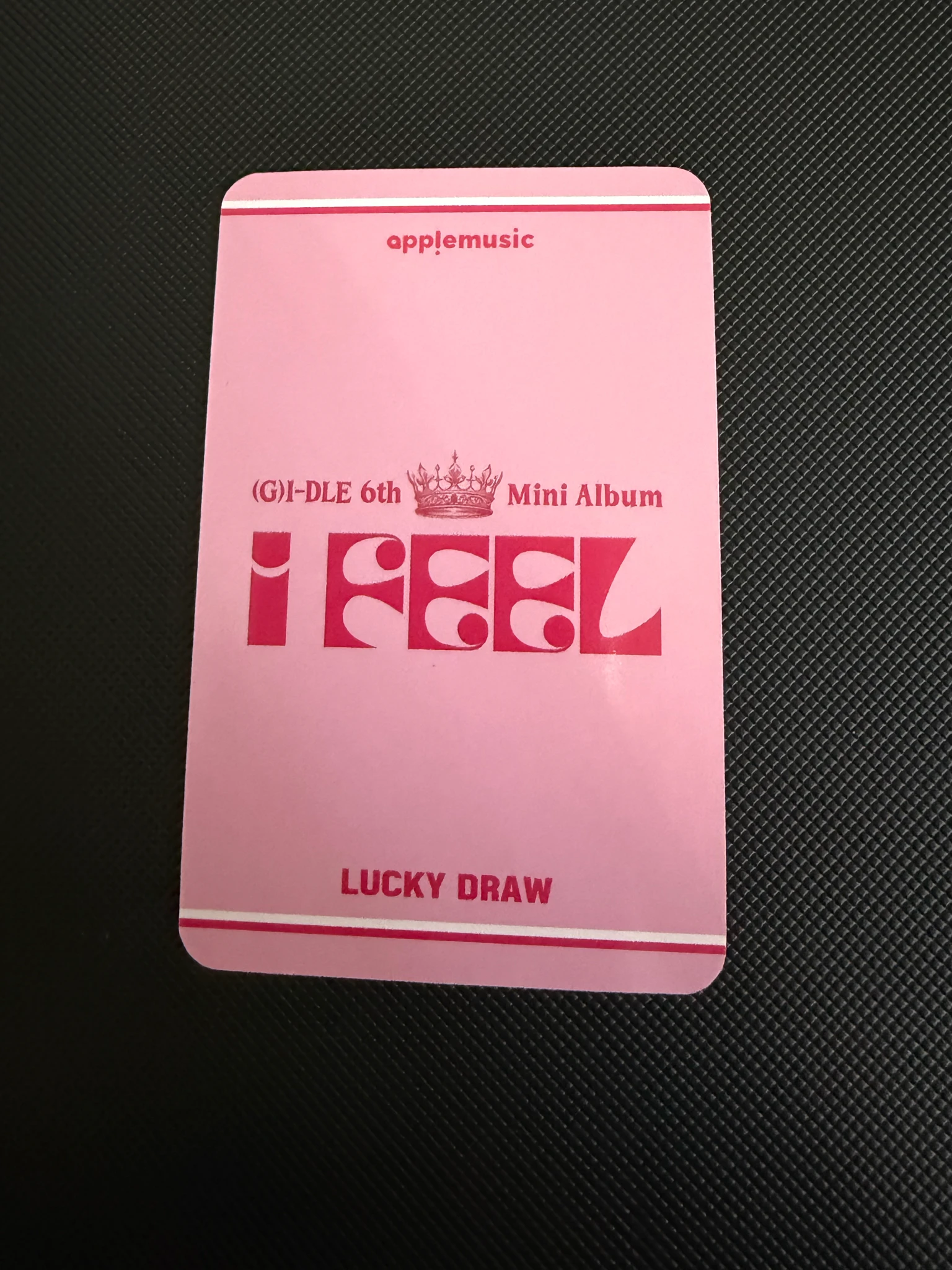 i-dle Soyeon i-dle - Soyeon - I Feel Album apple music lucky draw pre-order benefit (pob) listing photo 2