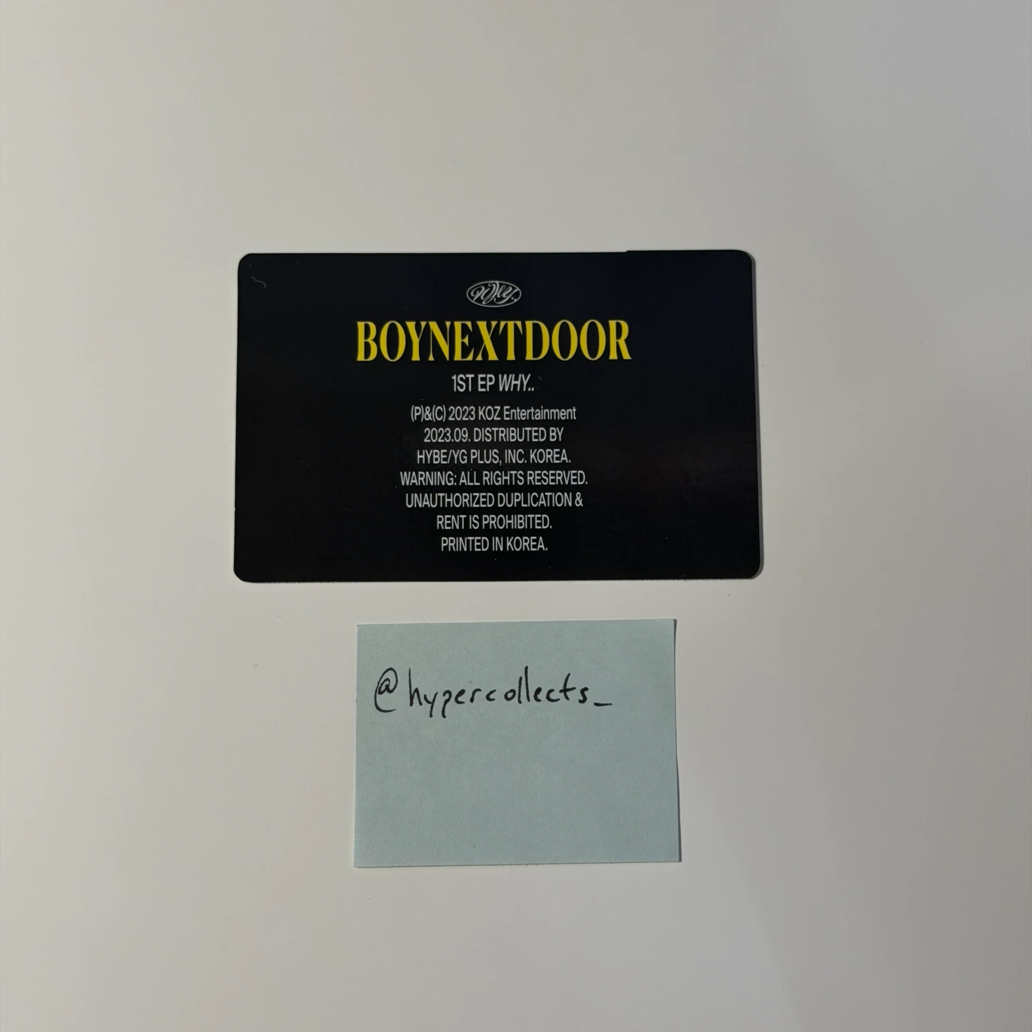 BOYNEXTDOOR Jaehyun  BOYNEXTDOOR - Jaehyun  - WHY.. Album US General Exclusive listing photo 2