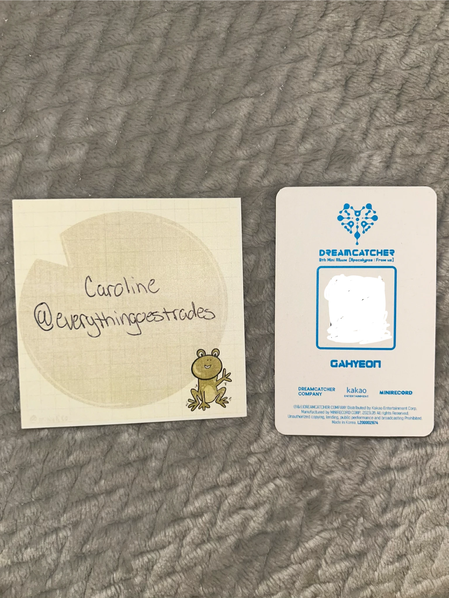 Dreamcatcher Gahyun Dreamcatcher - Gahyun - Apocalypse : From us Album platform version album photocard qr card listing photo 2