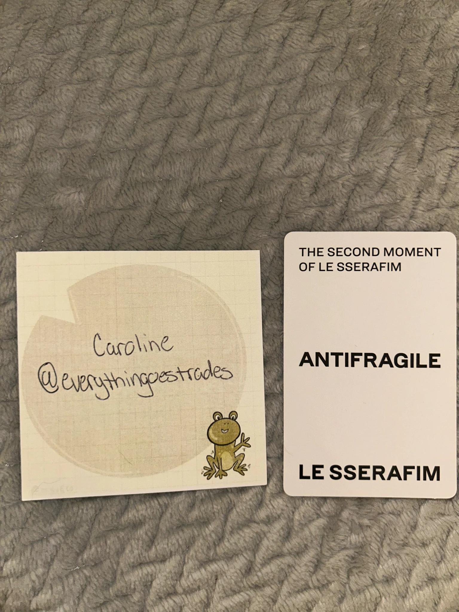 LE SSERAFIM Kazuha LE SSERAFIM - Kazuha - ANTIFRAGILE Album album photocard compact version sapphire version listing photo 2