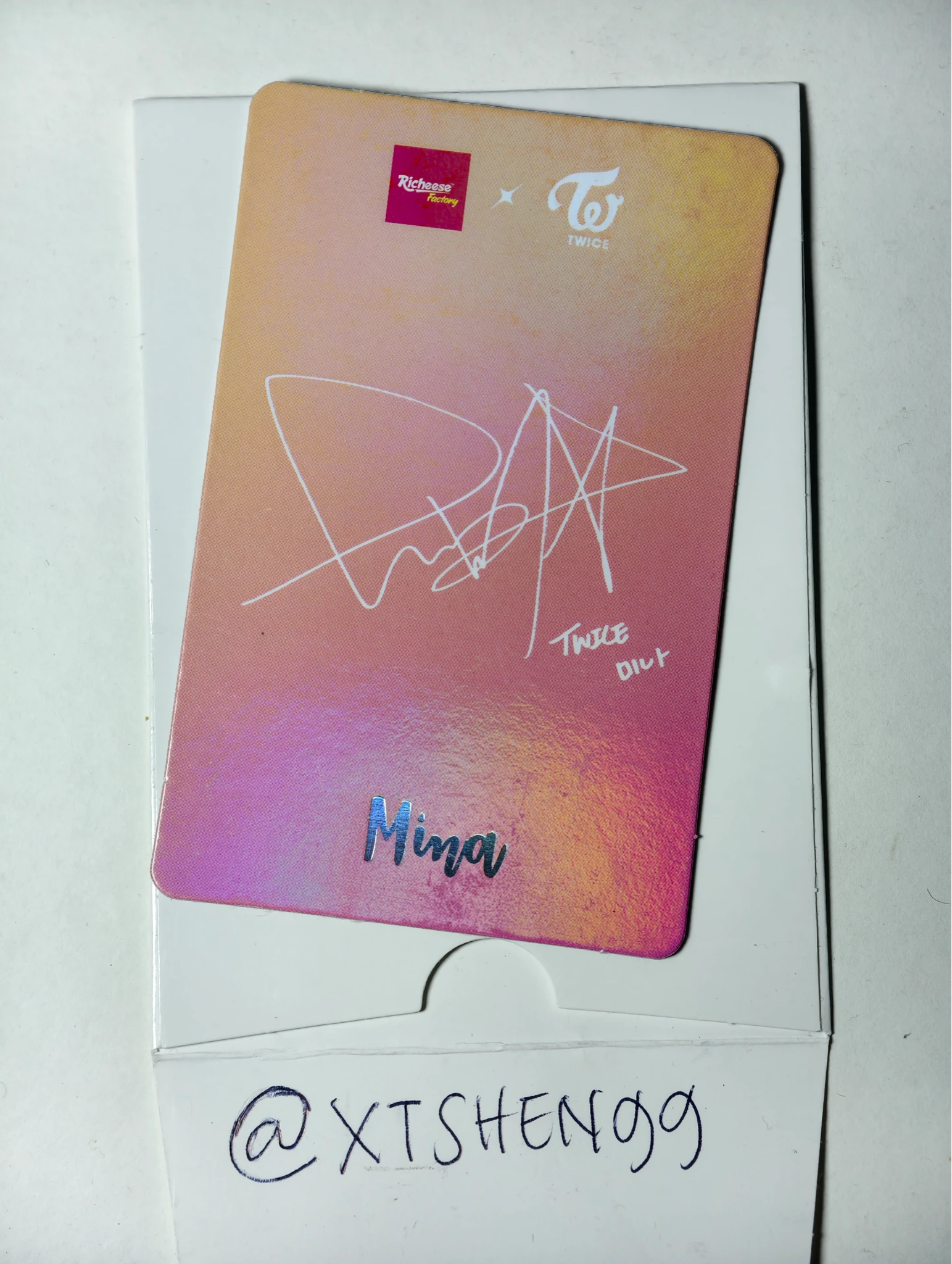 TWICE Mina TWICE - Mina - TWICE × RICHEESE / NABATI (BLUE) Other purchase benefit brand collaboration listing photo 2