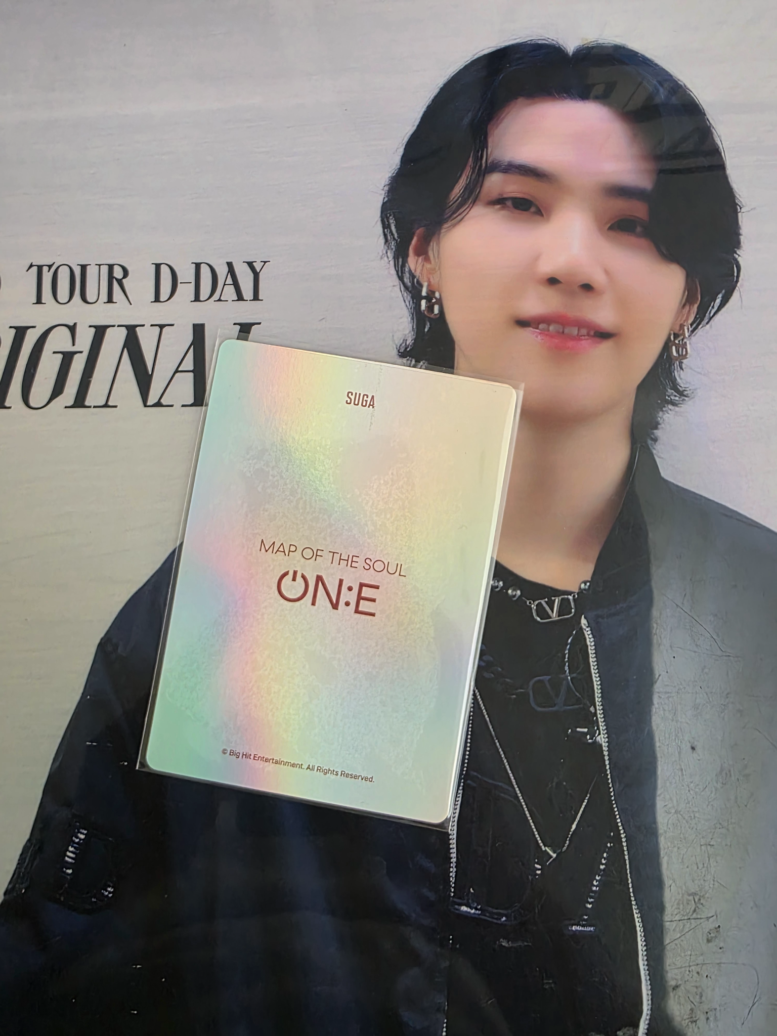 BTS SUGA BTS - SUGA - Map Of The Soul ON:E Event merch photocard hologram acrylic poster frame listing photo 2