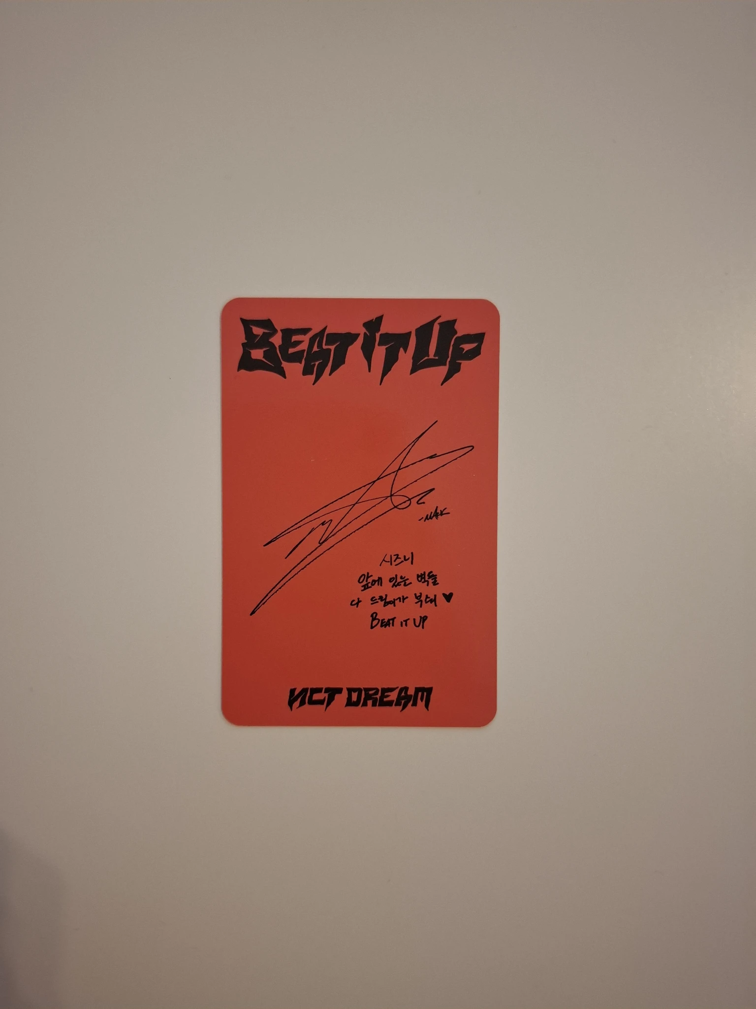 NCT DREAM Mark NCT DREAM - Mark - Beat It Up Album album photocard beat it up version listing photo 2