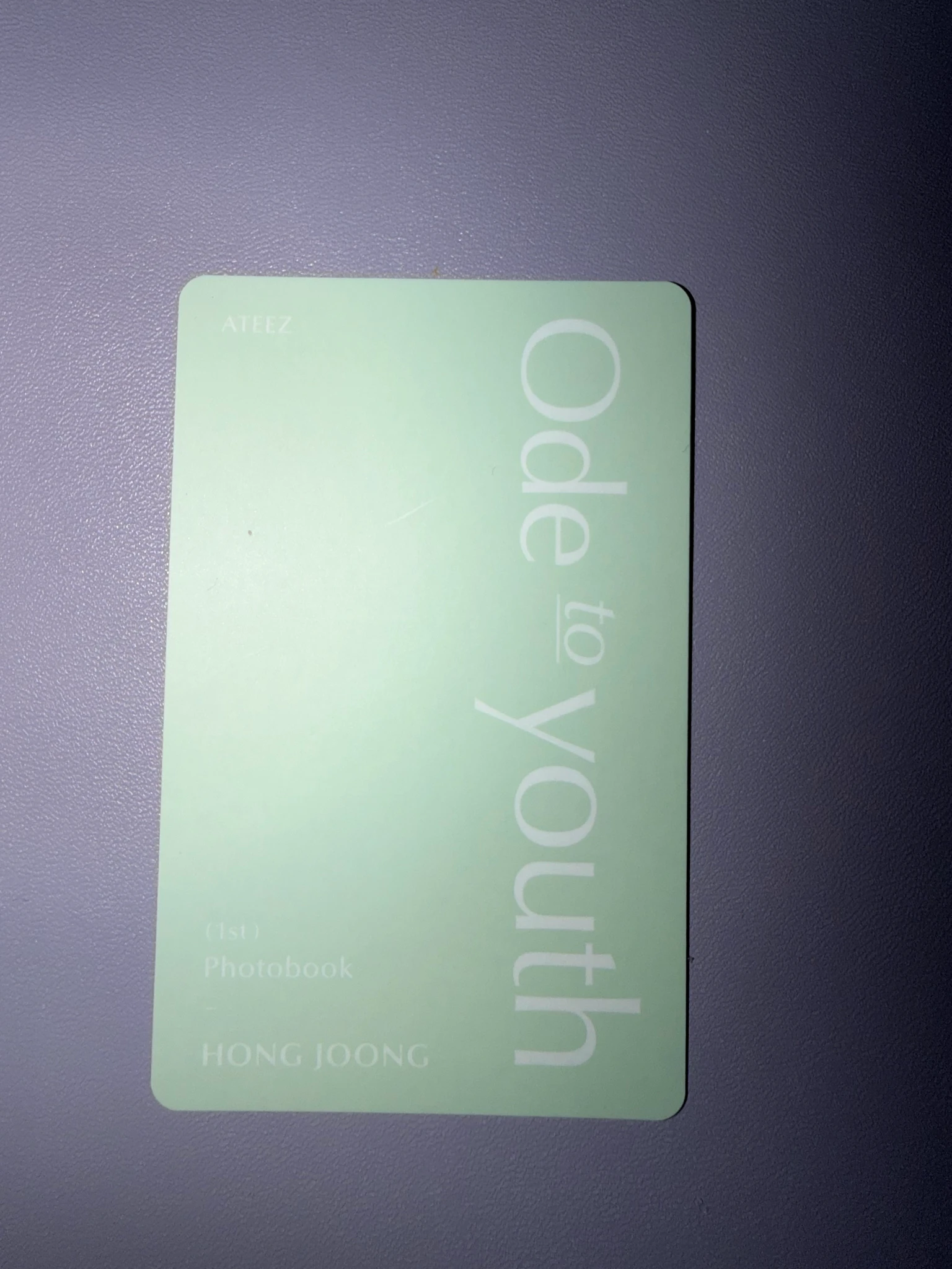 ATEEZ Hongjoong ATEEZ - Hongjoong - 1ST PHOTOBOOK [ODE TO YOUTH] Other holographic (hologram) listing photo 2