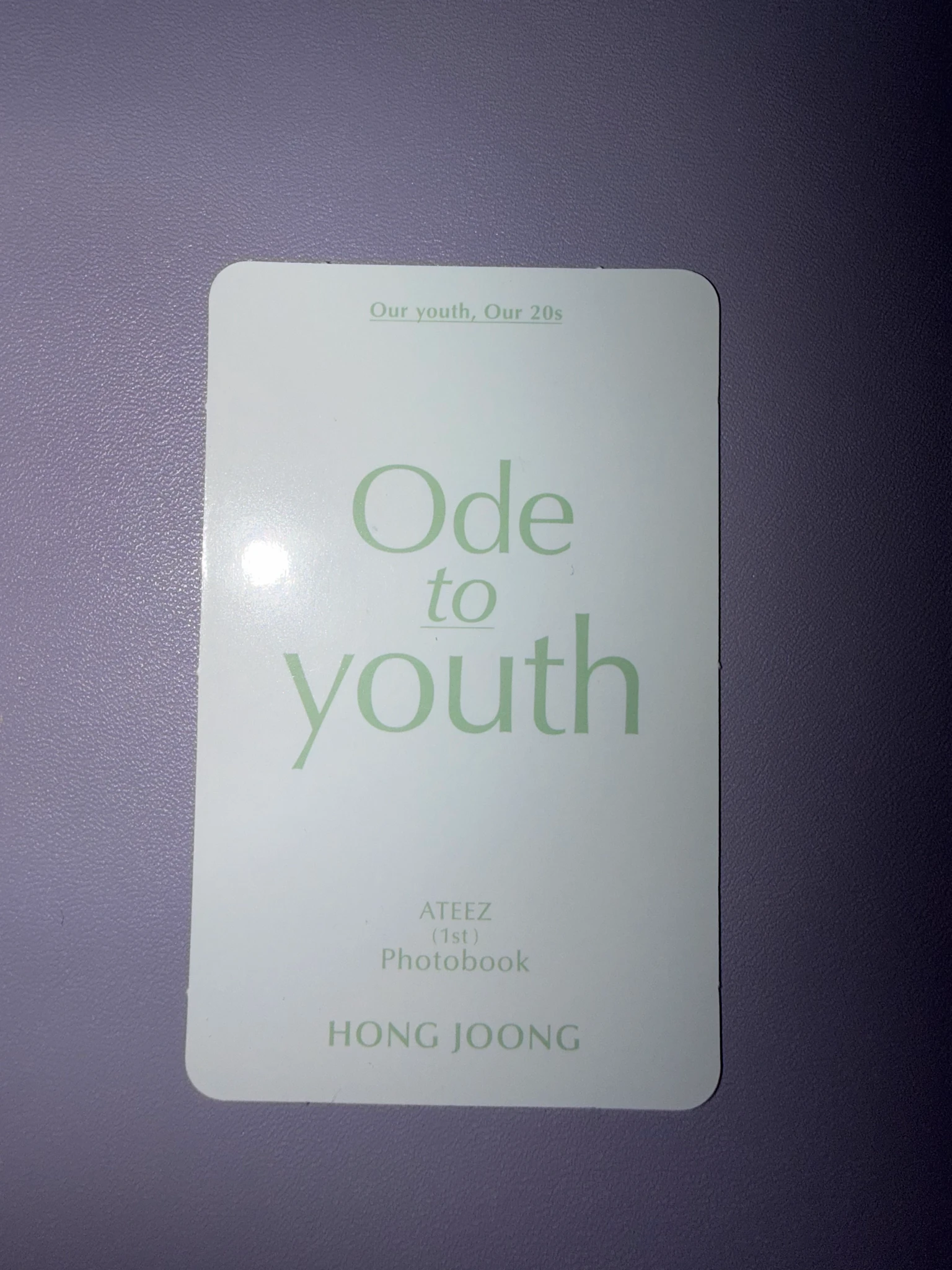 ATEEZ Hongjoong ATEEZ - Hongjoong - 1ST PHOTOBOOK [ODE TO YOUTH] Other photocard set listing photo 2