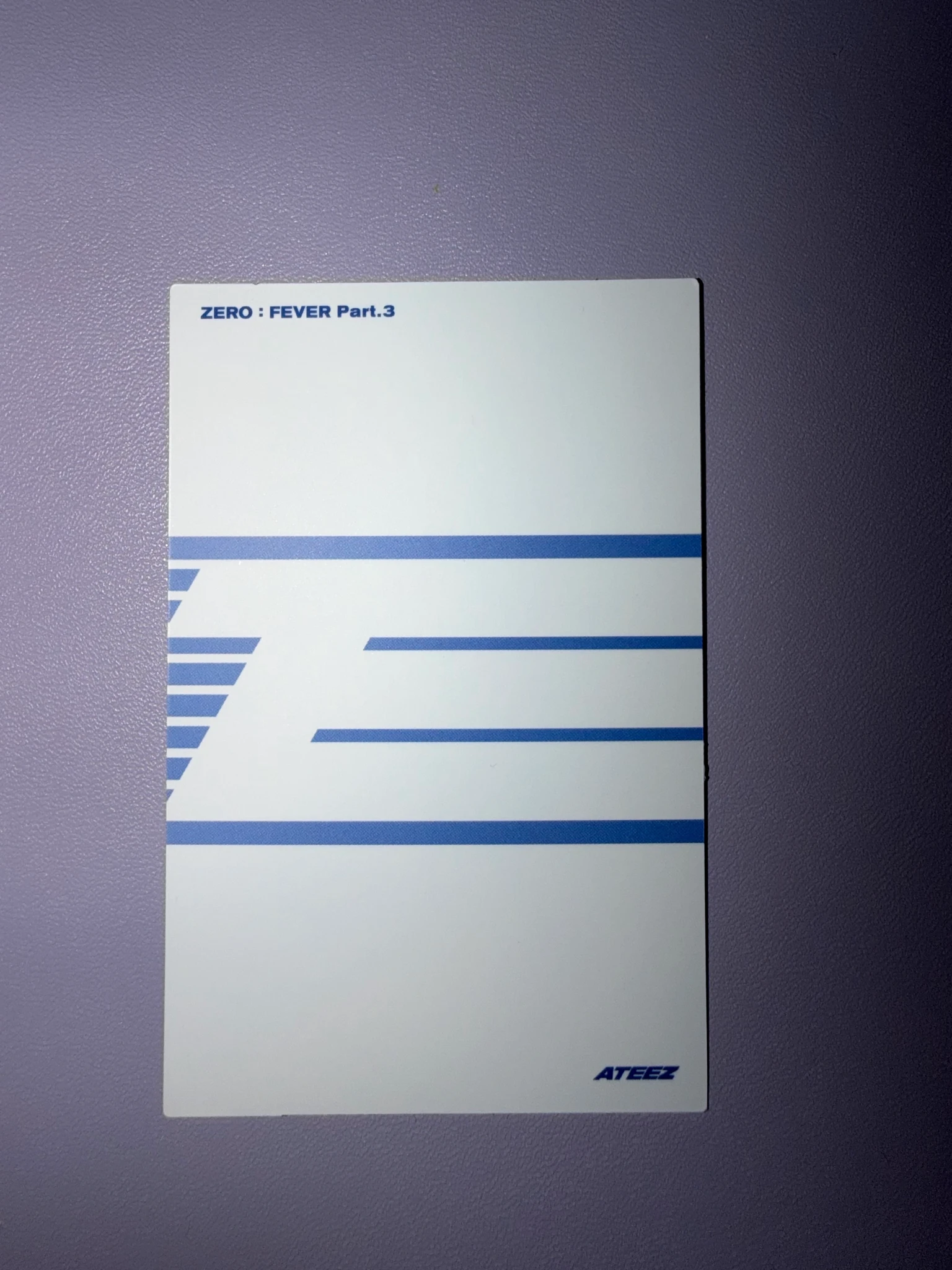 ATEEZ Seonghwa ATEEZ - Seonghwa - ZERO : FEVER Part.3 Album album photocard Z version limited version listing photo 2