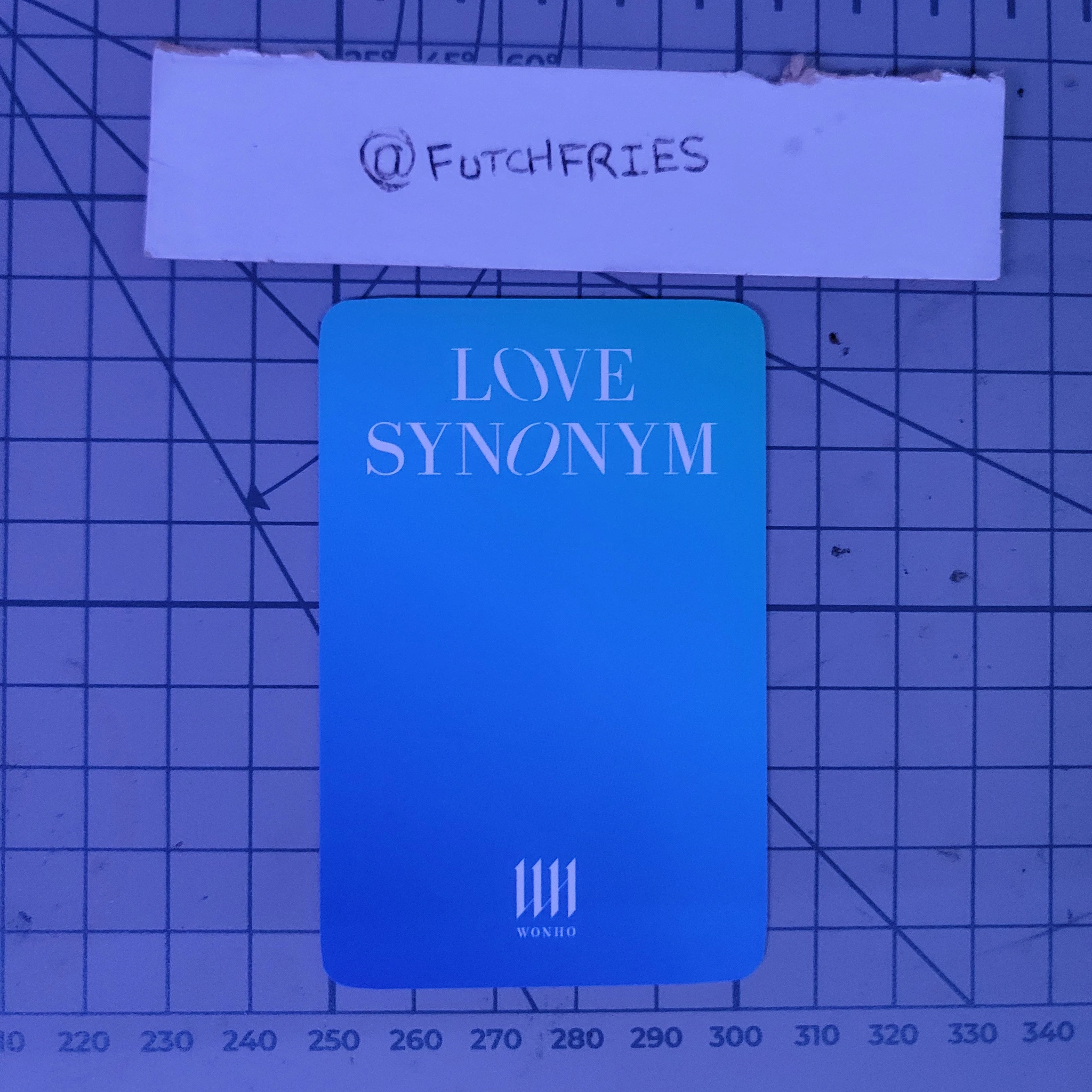 Wonho Wonho Wonho - Wonho - Love Synonym #1: Right for Me Album album photocard listing photo 2