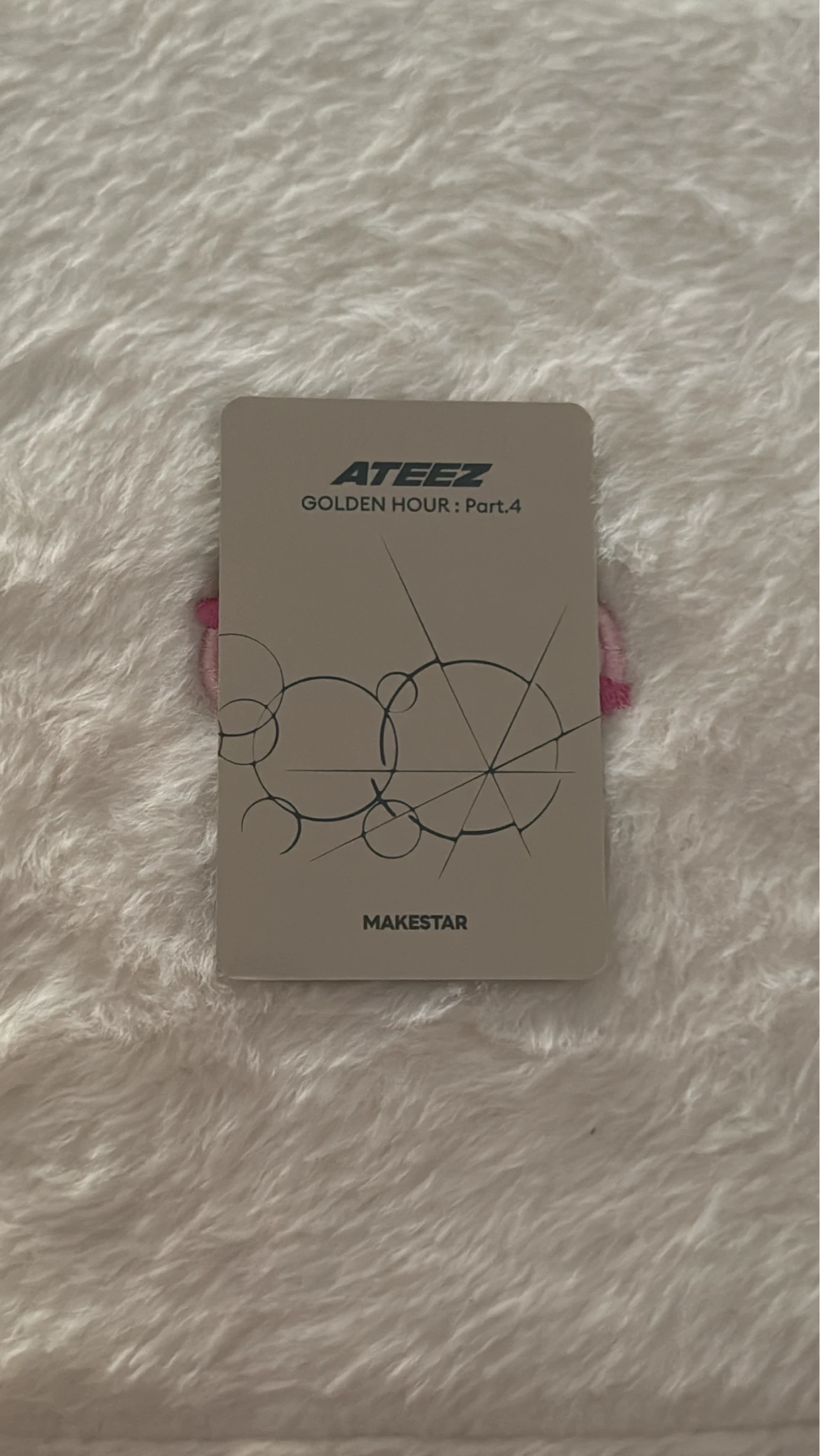 ATEEZ Wooyoung ATEEZ - Wooyoung - Golden Hour : Part.4 Album pob (pre-order benefit) Kyuu version makestar listing photo 2